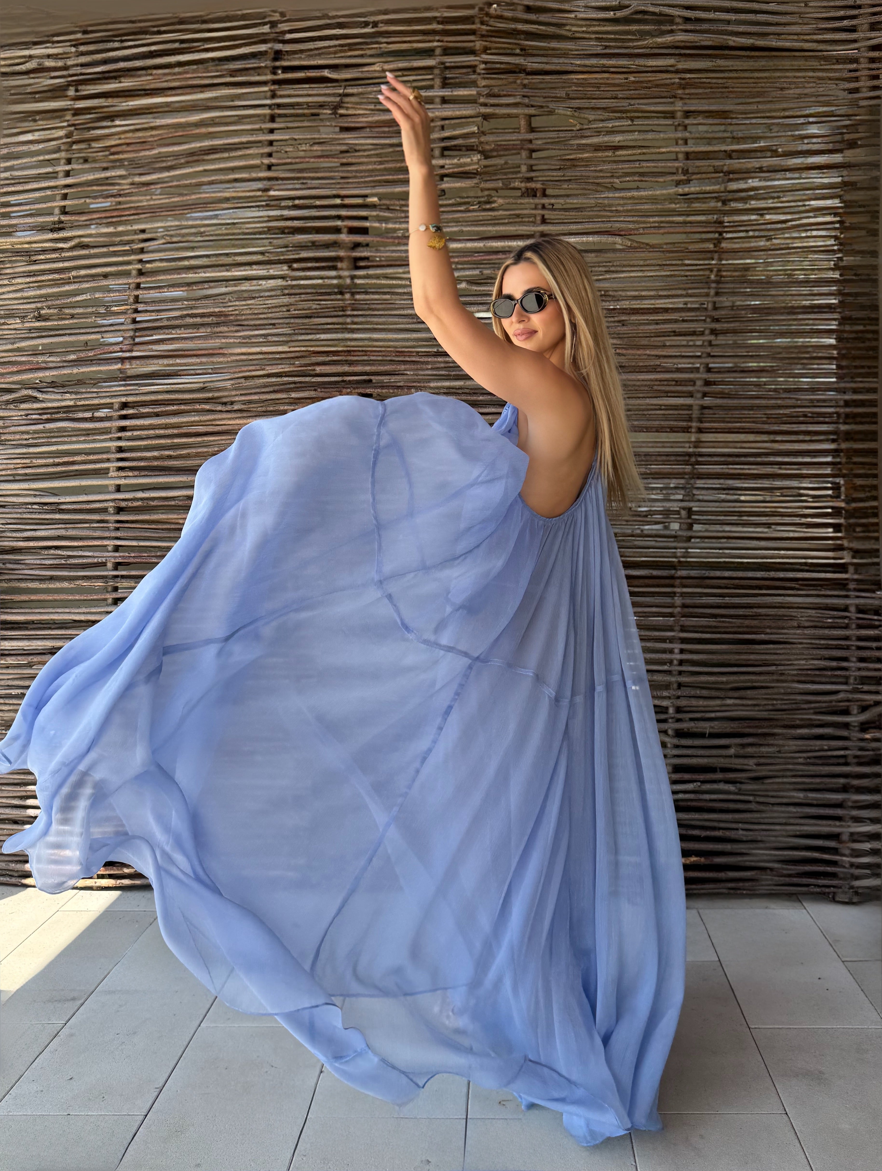 Rochie Maxi, Vaporoasa , Love Vision Baby Blue