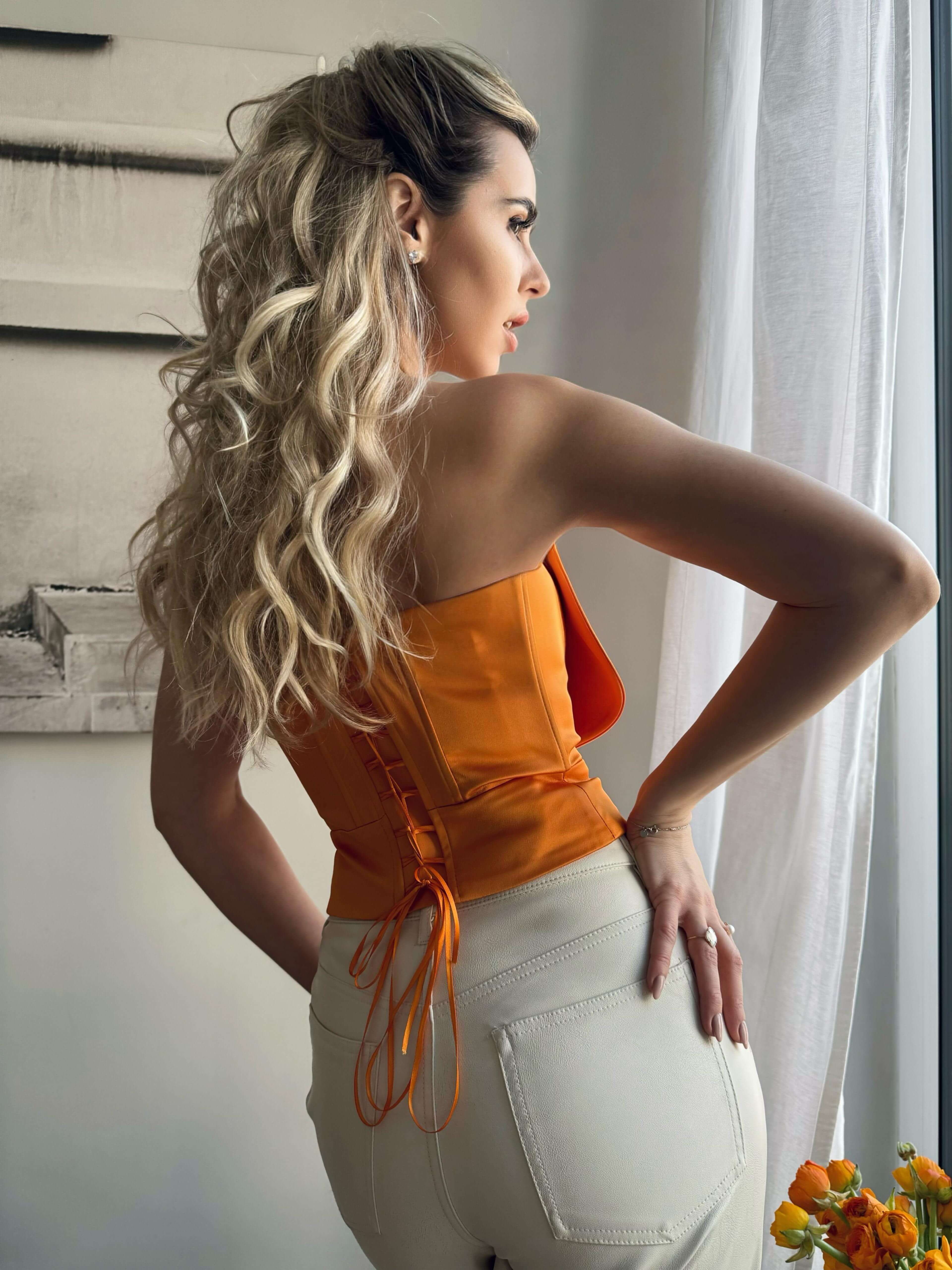 Corset, Lotus, Orange