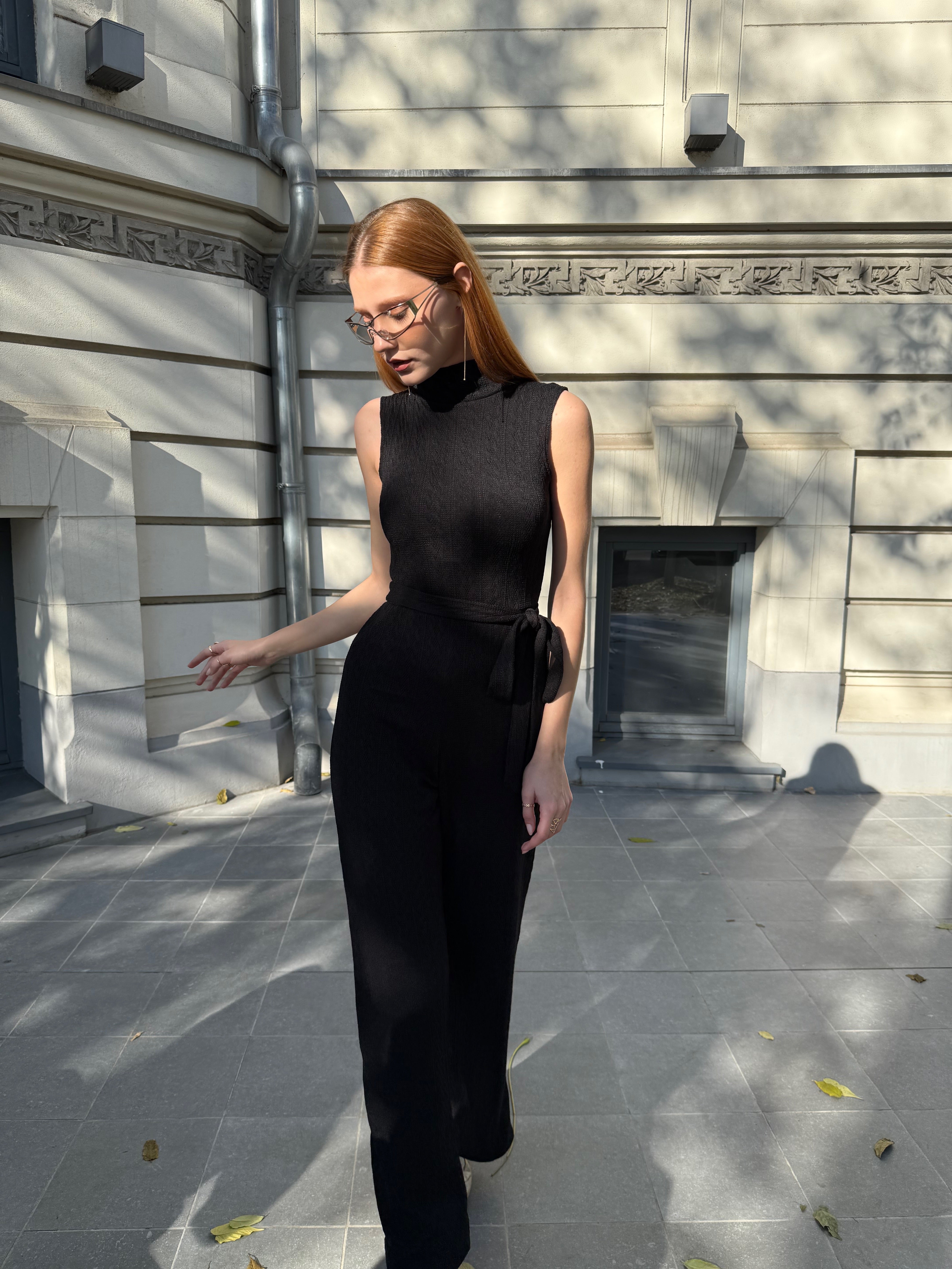 Salopeta din Tricot, Neagra, Kirsi