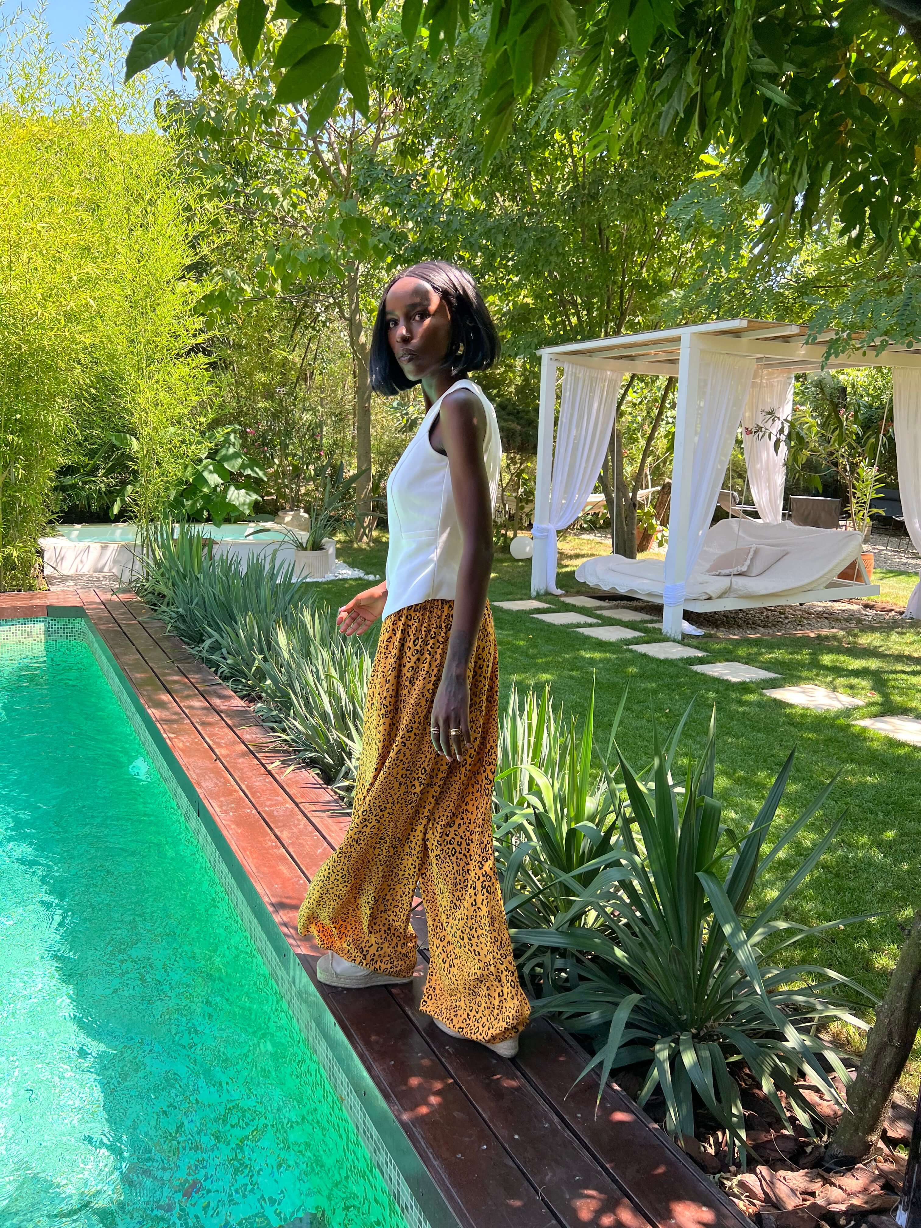 Relaxed Pants, Savanna Vibes, Leopard