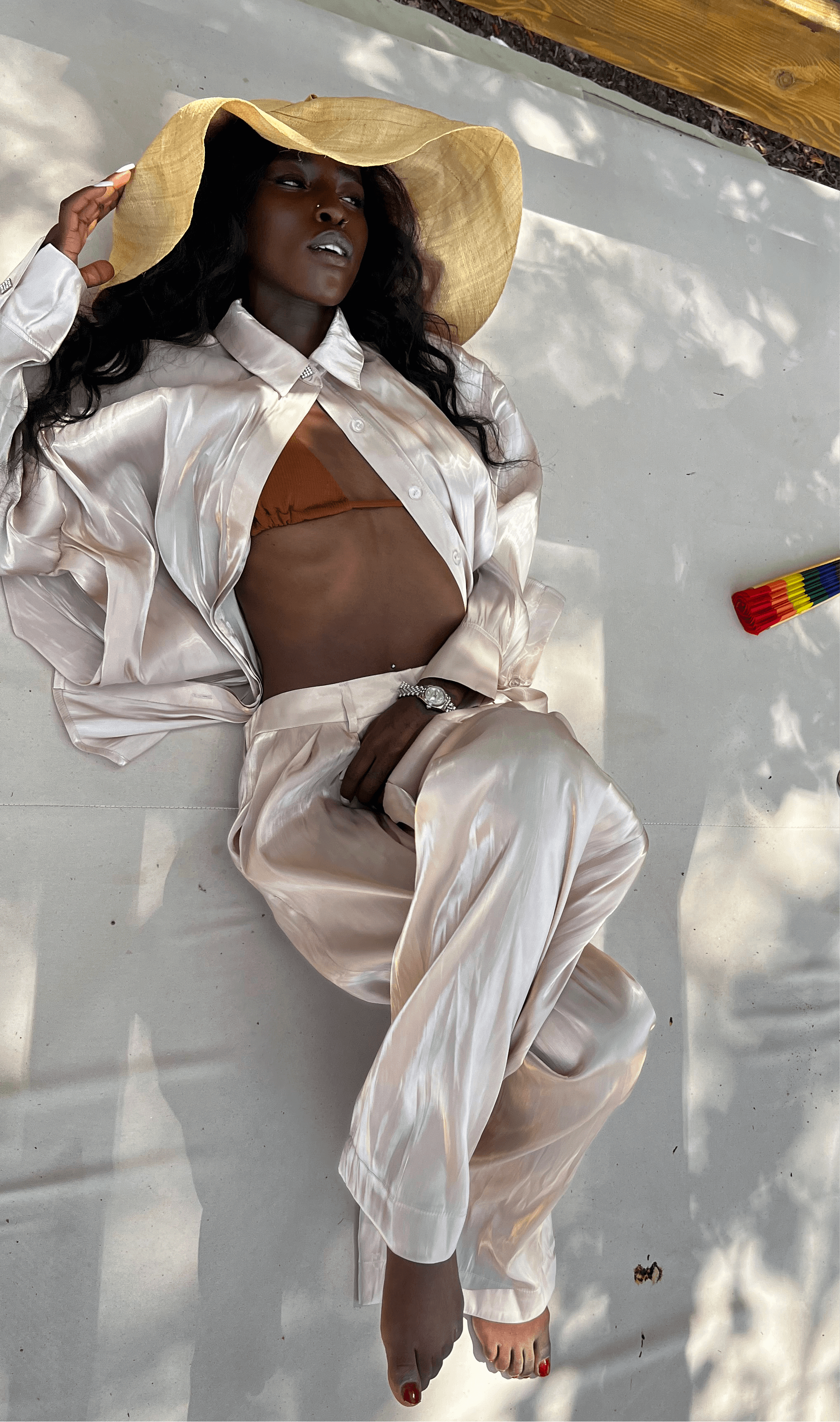 Compleu Elegant din Organza, Sampanie/Bej, Vanilla Mimosa