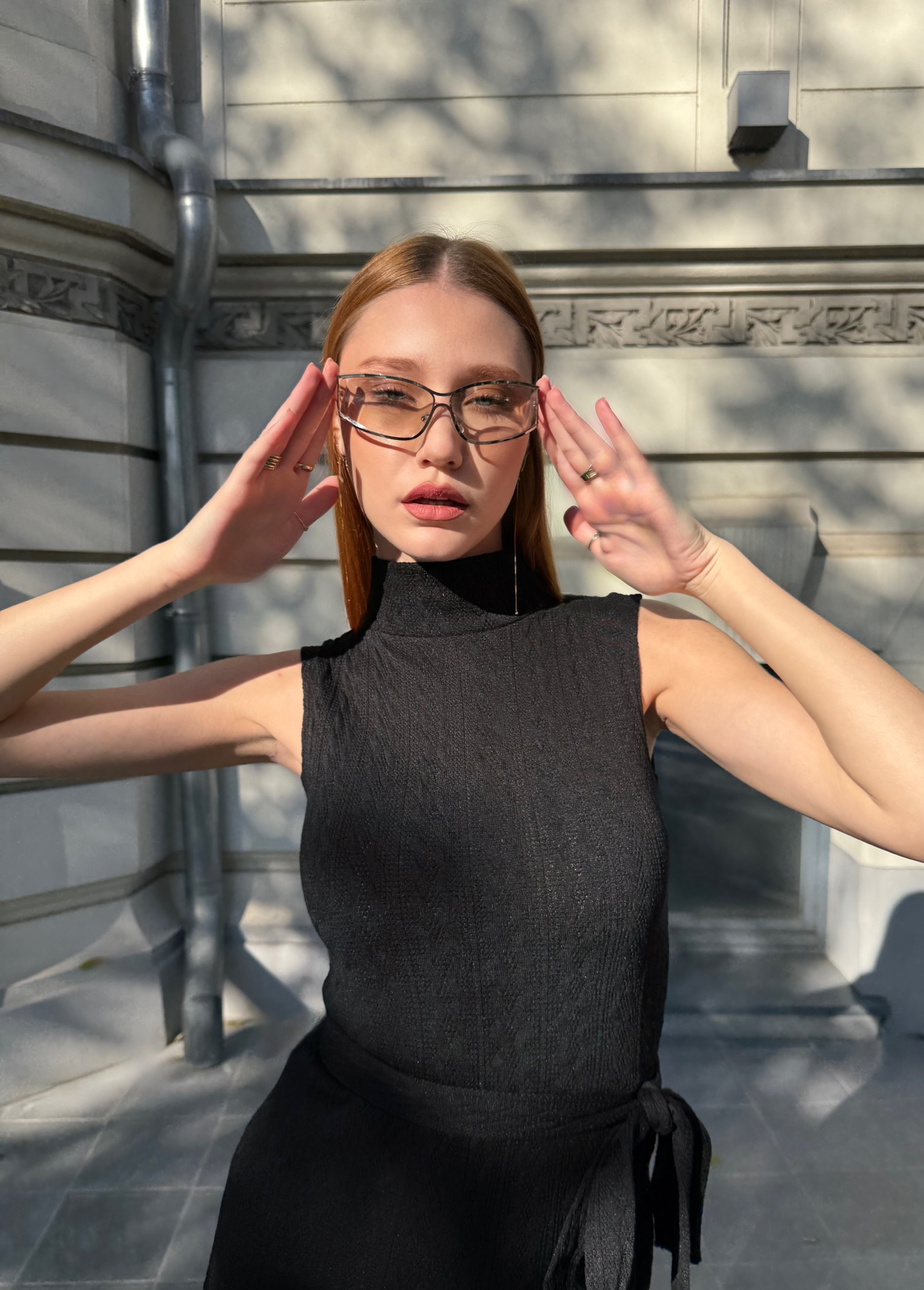 Knitted Jumpsuit, Kirsi, Black