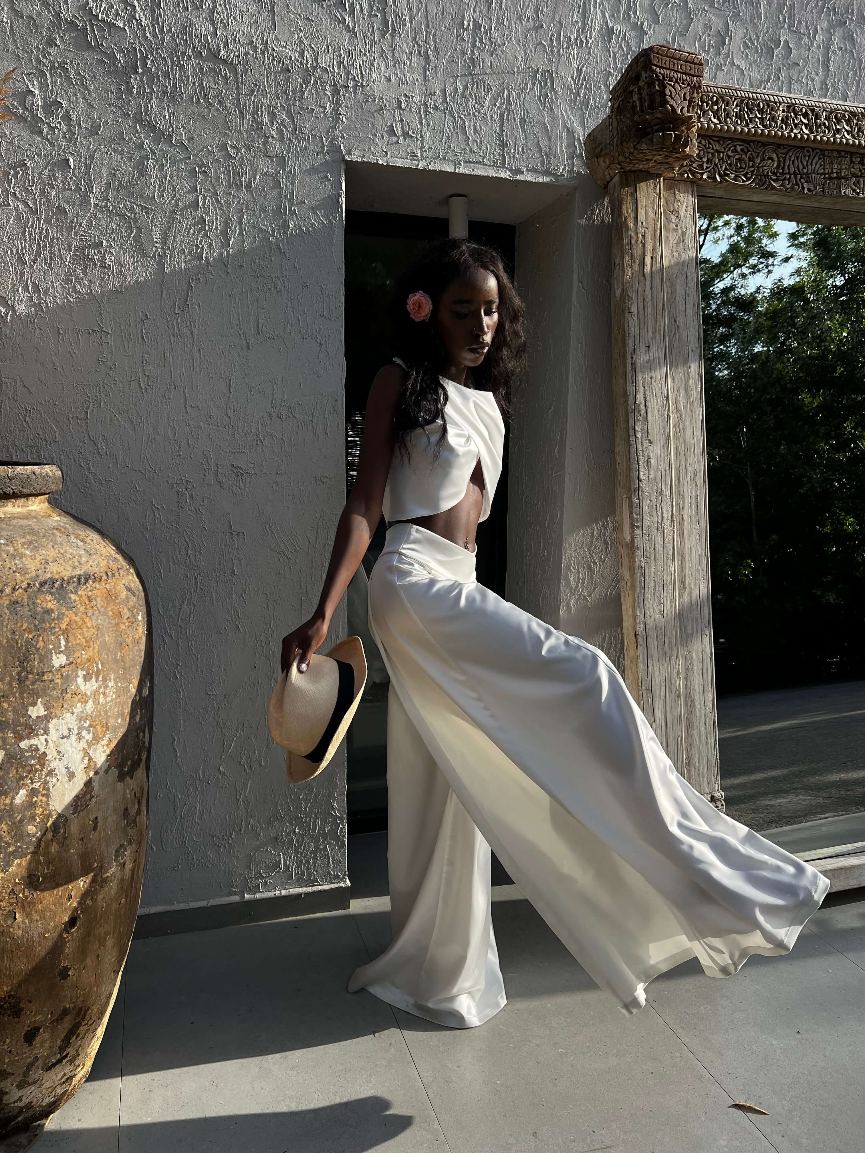 Pantaloni Palazzo, Albi, Pearl Daiquiri