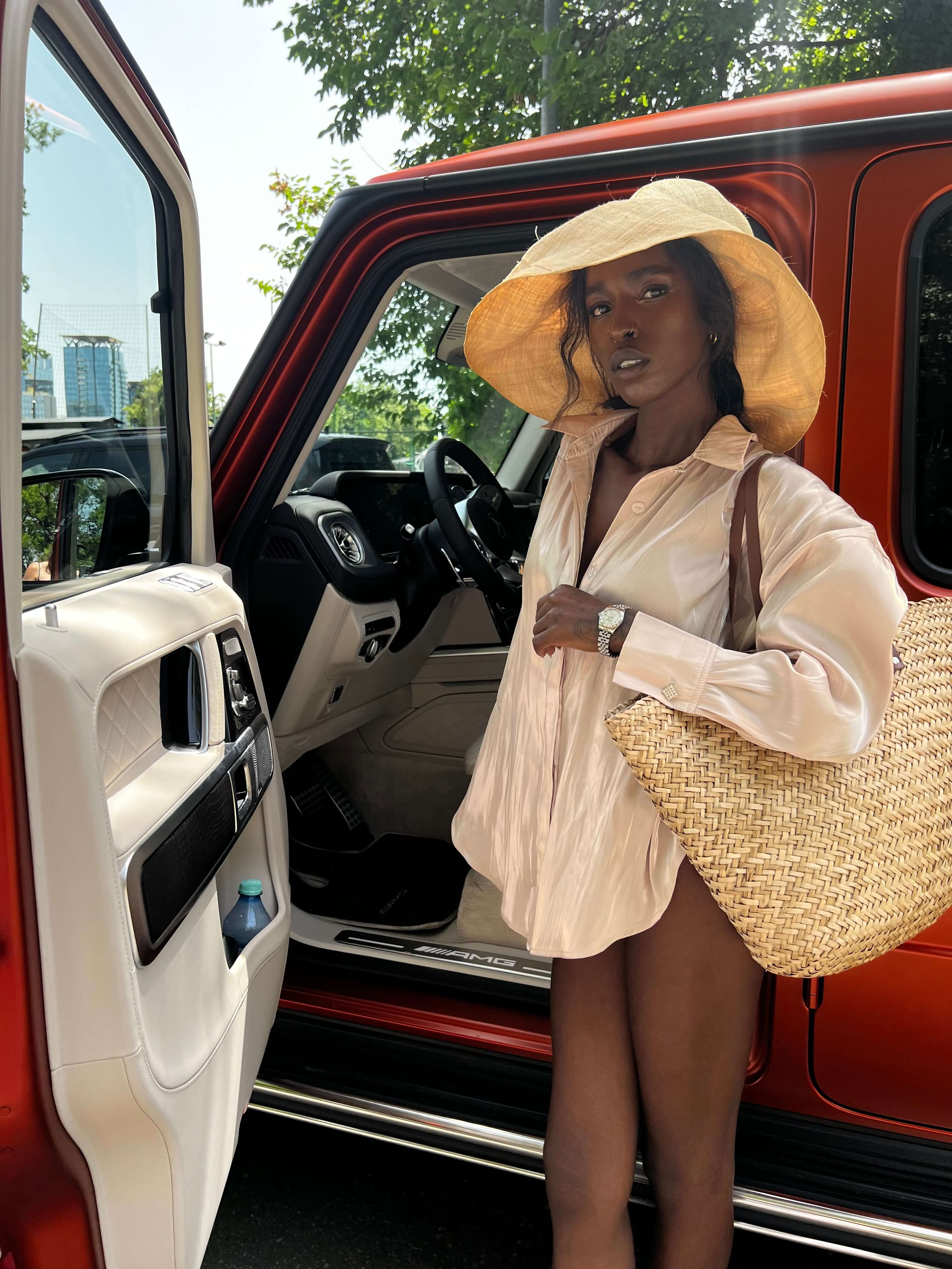 Compleu Elegant din Organza, Sampanie/Bej, Vanilla Mimosa