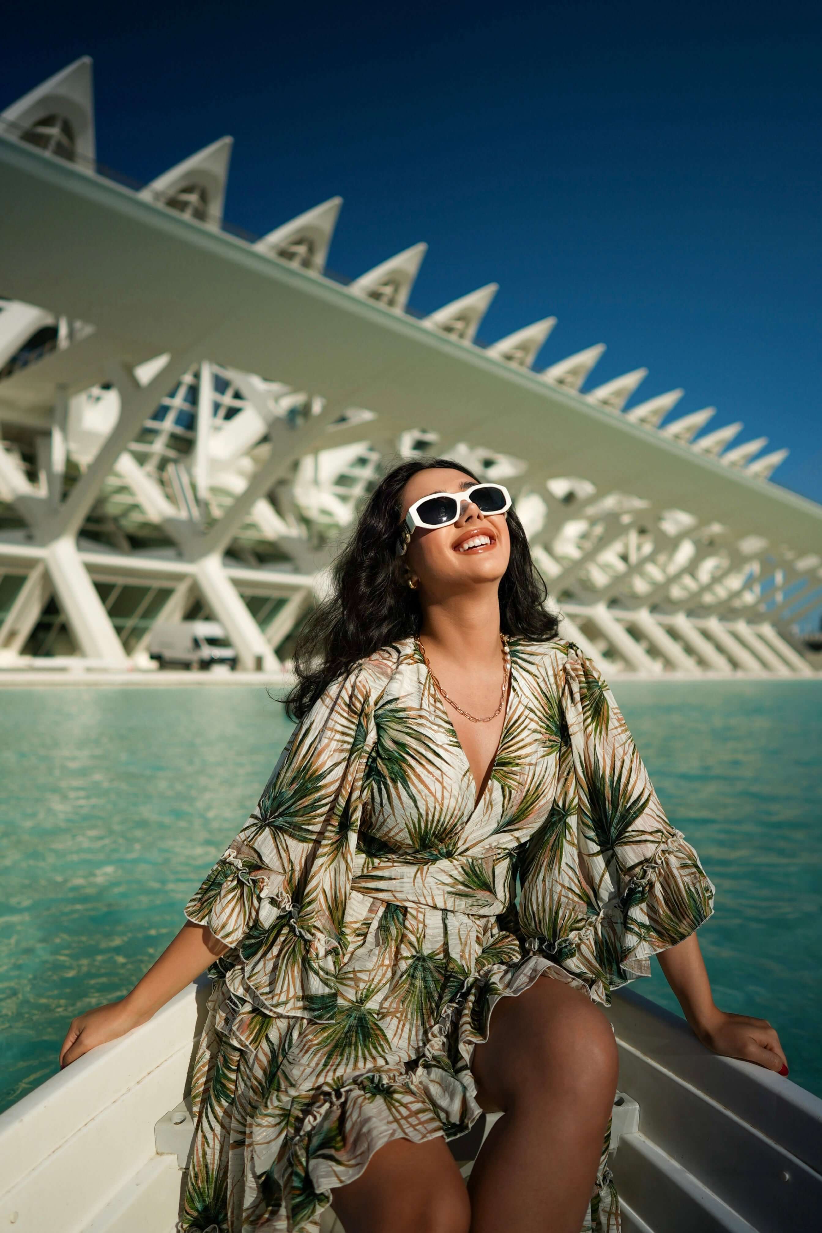 Rochie Midi cu Imprimeu si Detalii Aurii, Paradiso