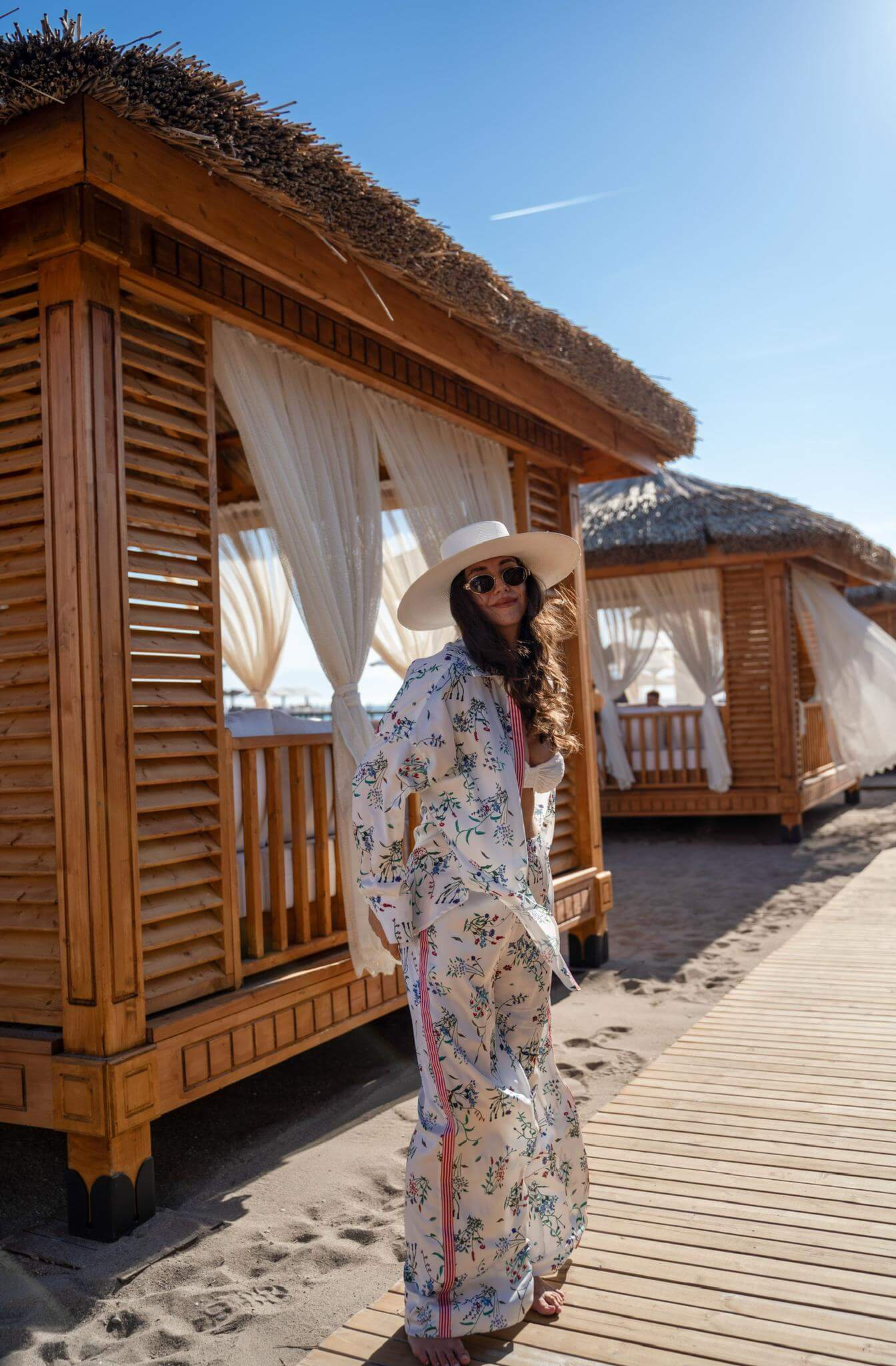 Compleu cu Imprimeu Floral, Sakura Bloom