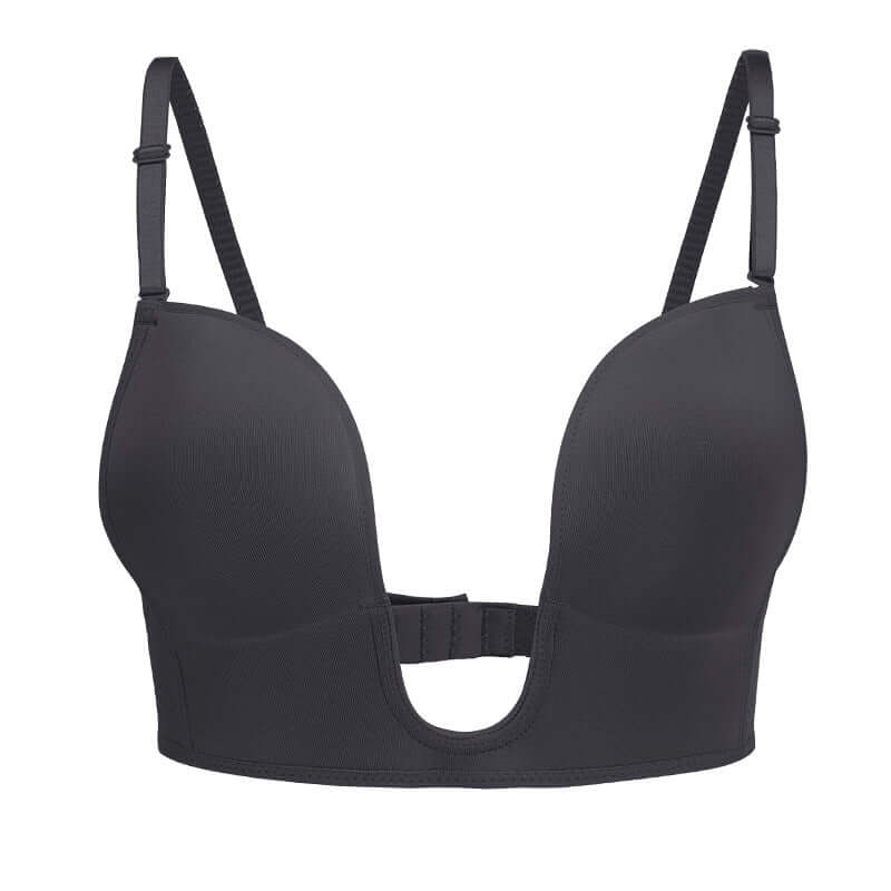 Sutien Push-Up cu Decupaj Frontal, Deep V
