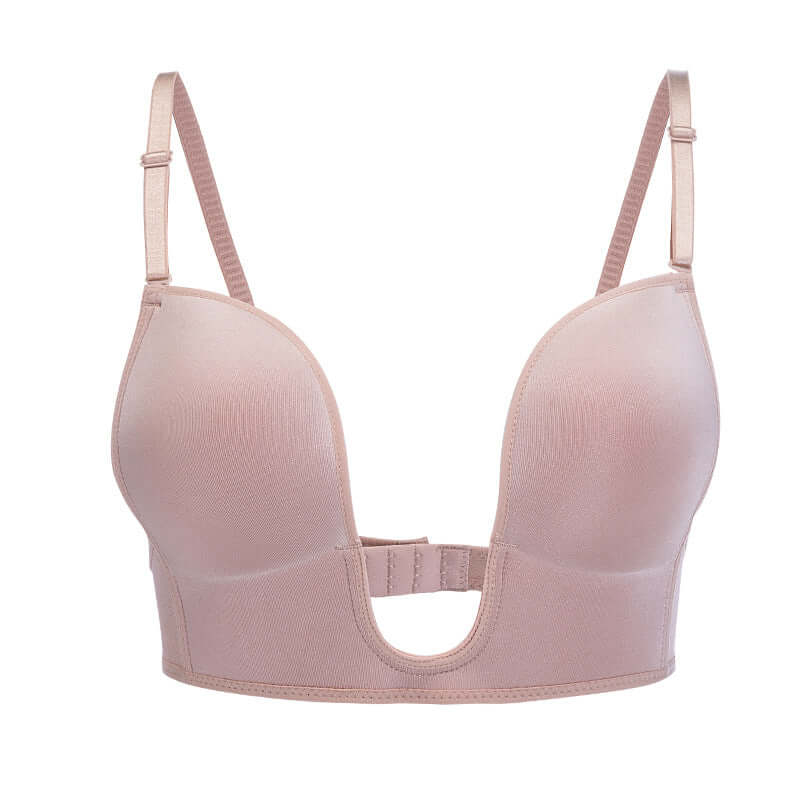 Push-Up Bra with Front Cut-Out, Deep V