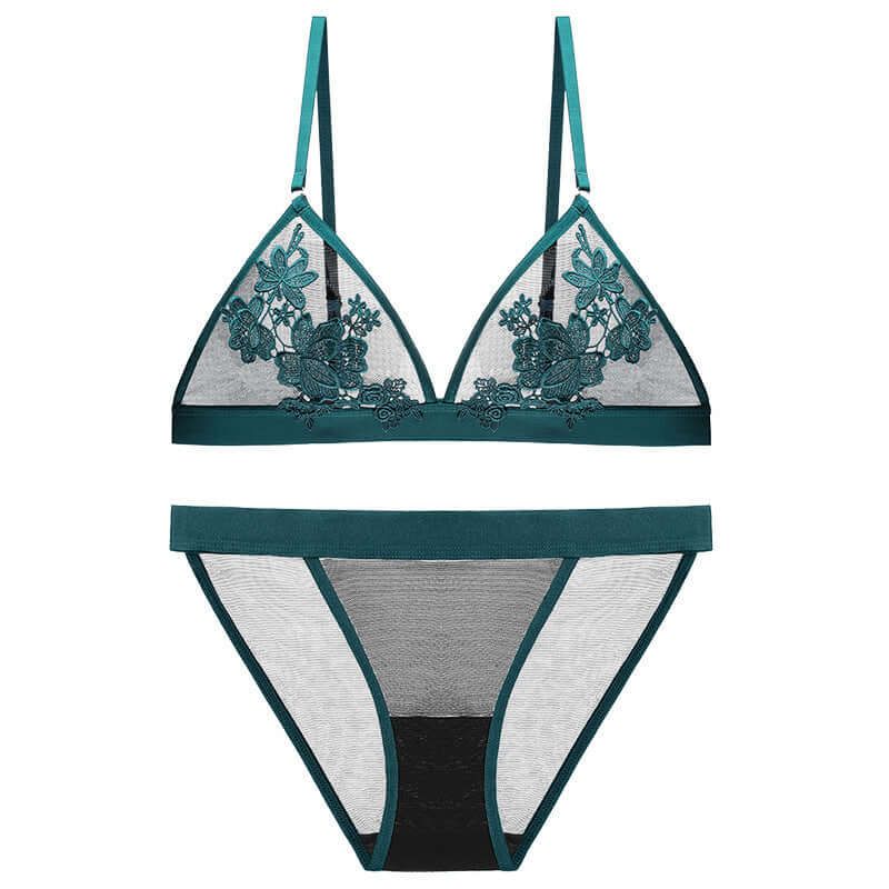 Set Lenjerie Intima, Verde Smarald