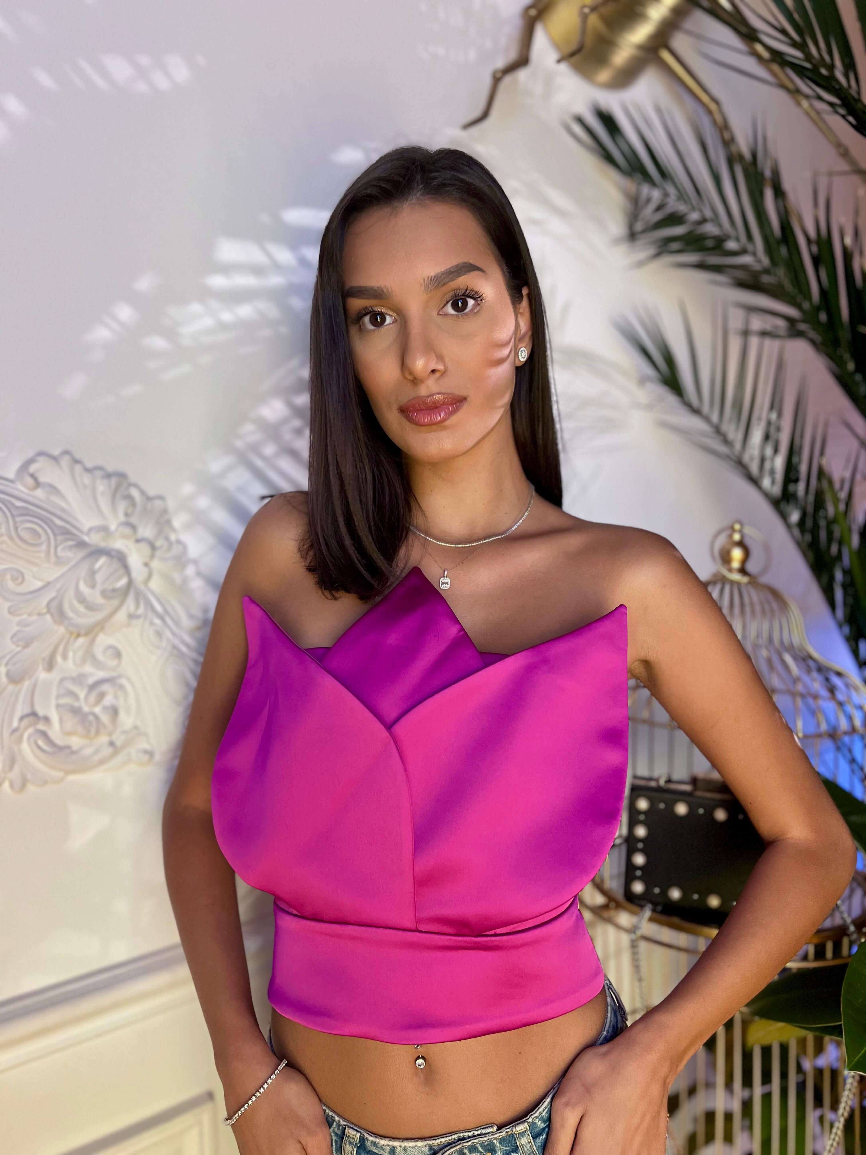 Corset, Lotus, Fuchsia