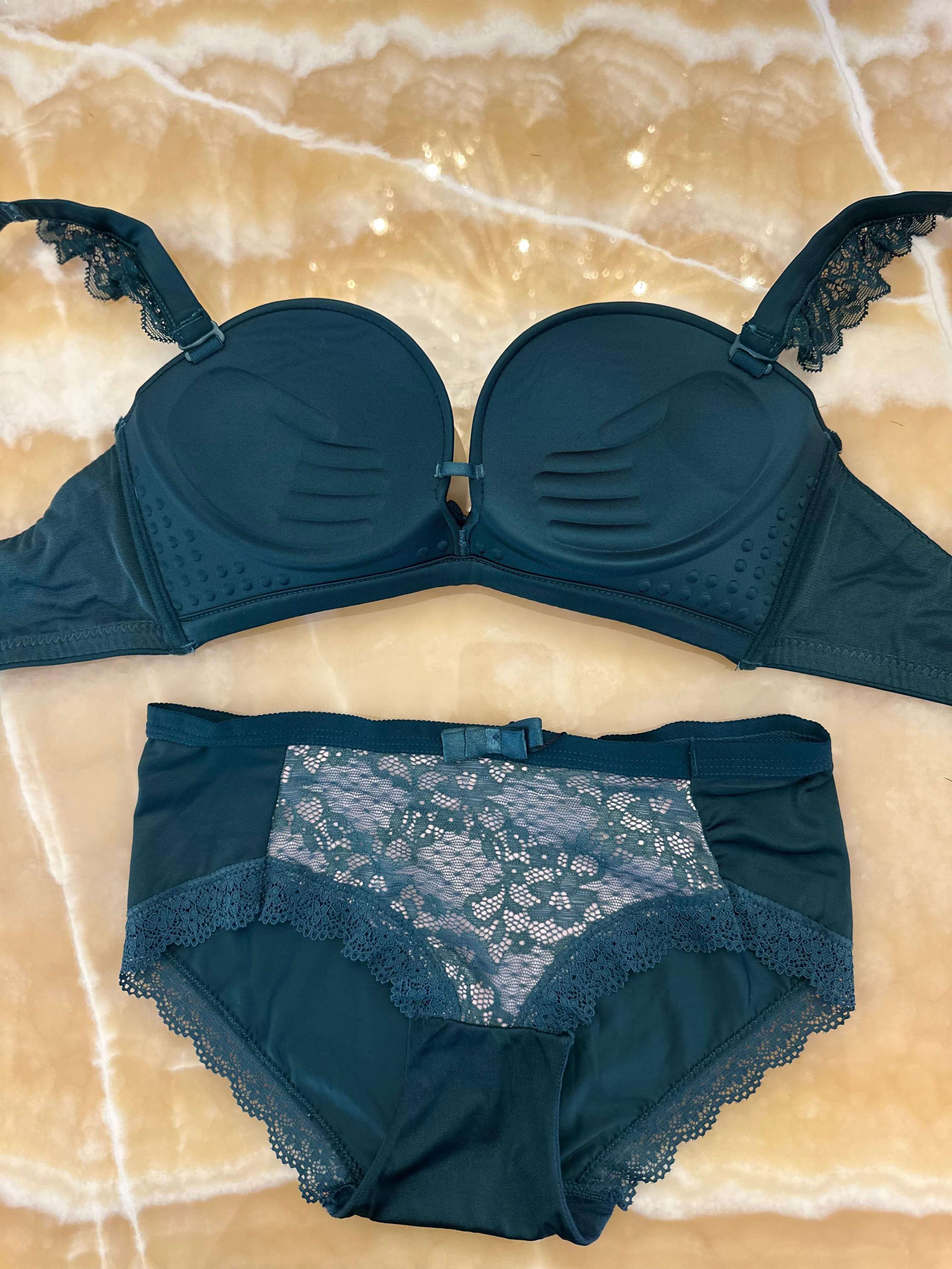 Lace Lingerie Set, Eternal Grace, Green