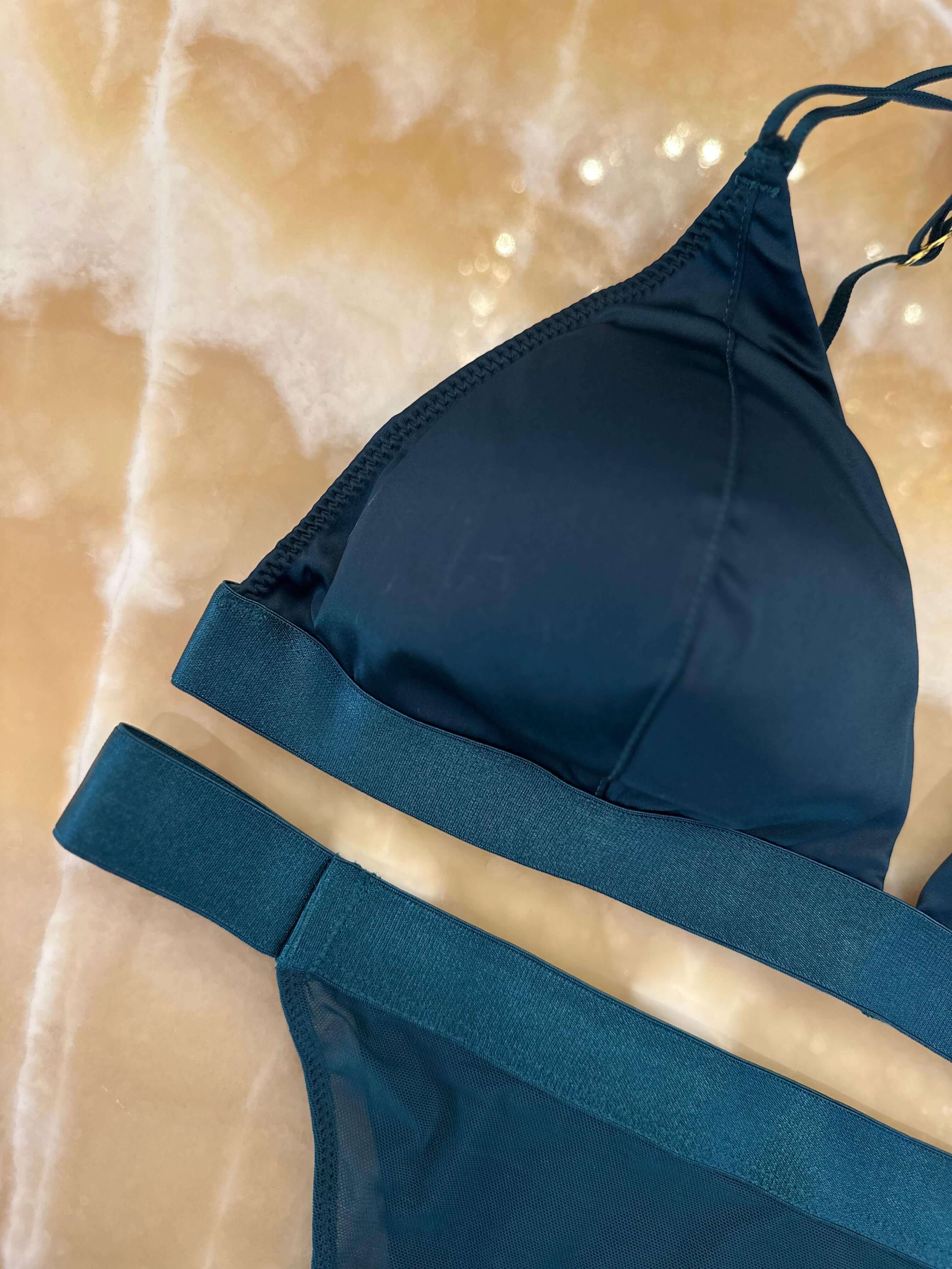 Lingerie Set, Deep Emerald