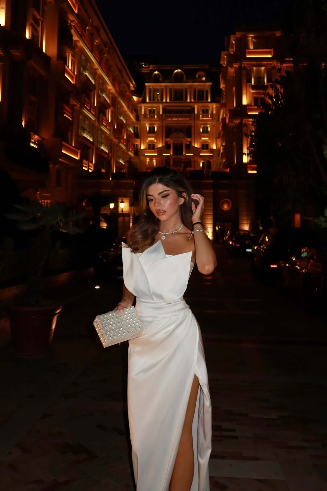 Skirt with Cut-Out, Seraphine, White