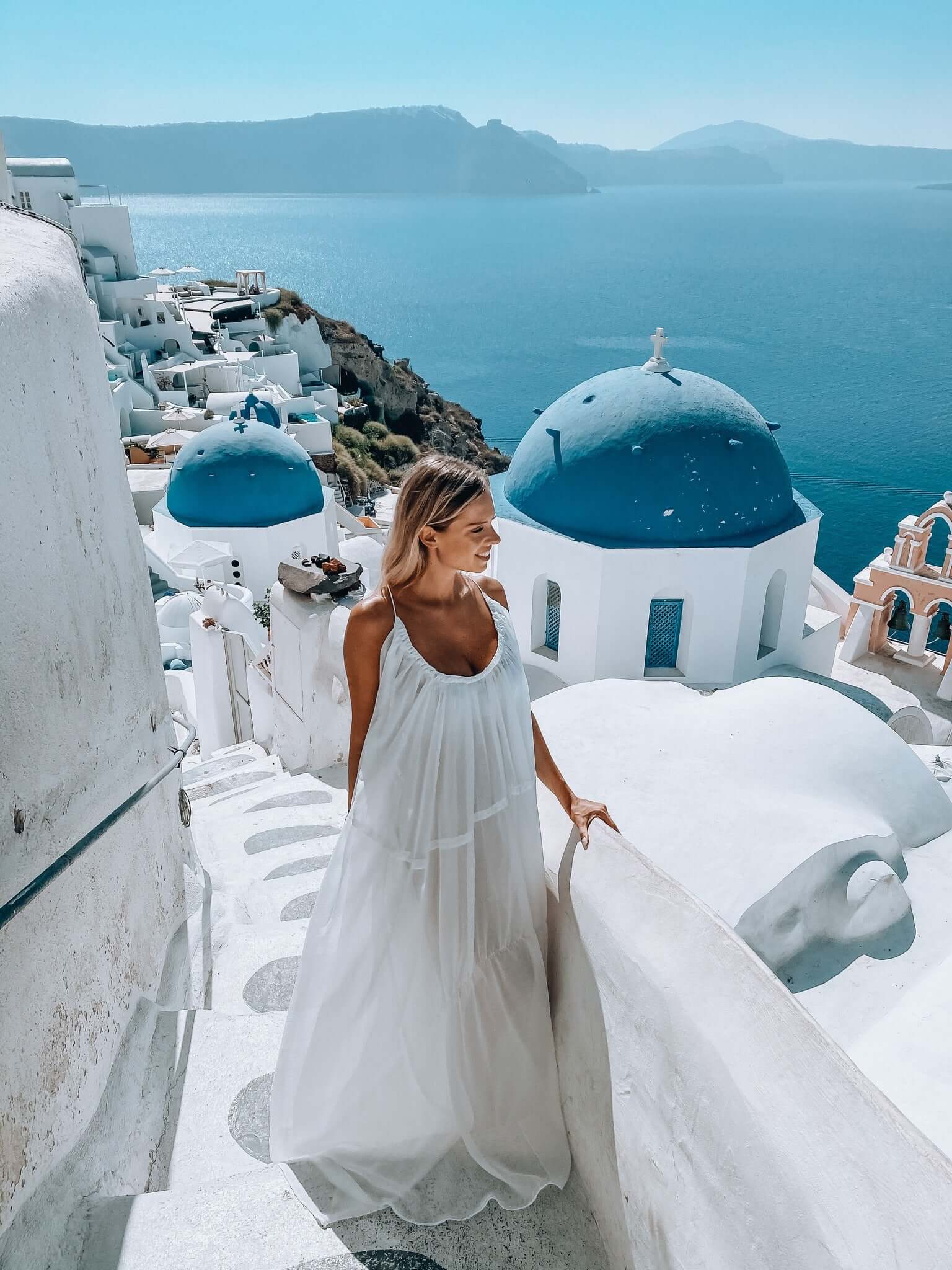 Flowy Maxi Dress with Lace, Love Vision, White