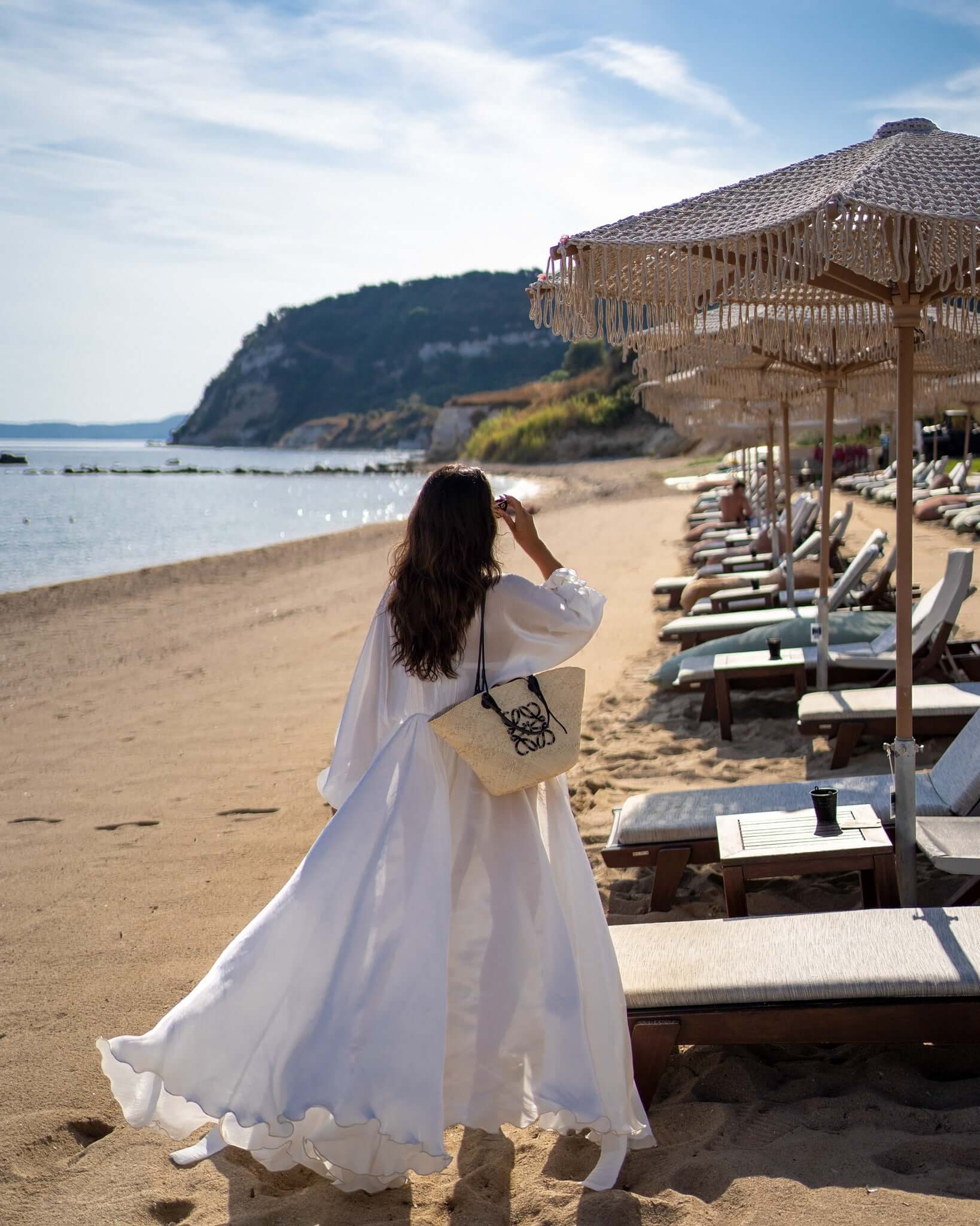 Kimono and Skirt Set, Pina Colada, White