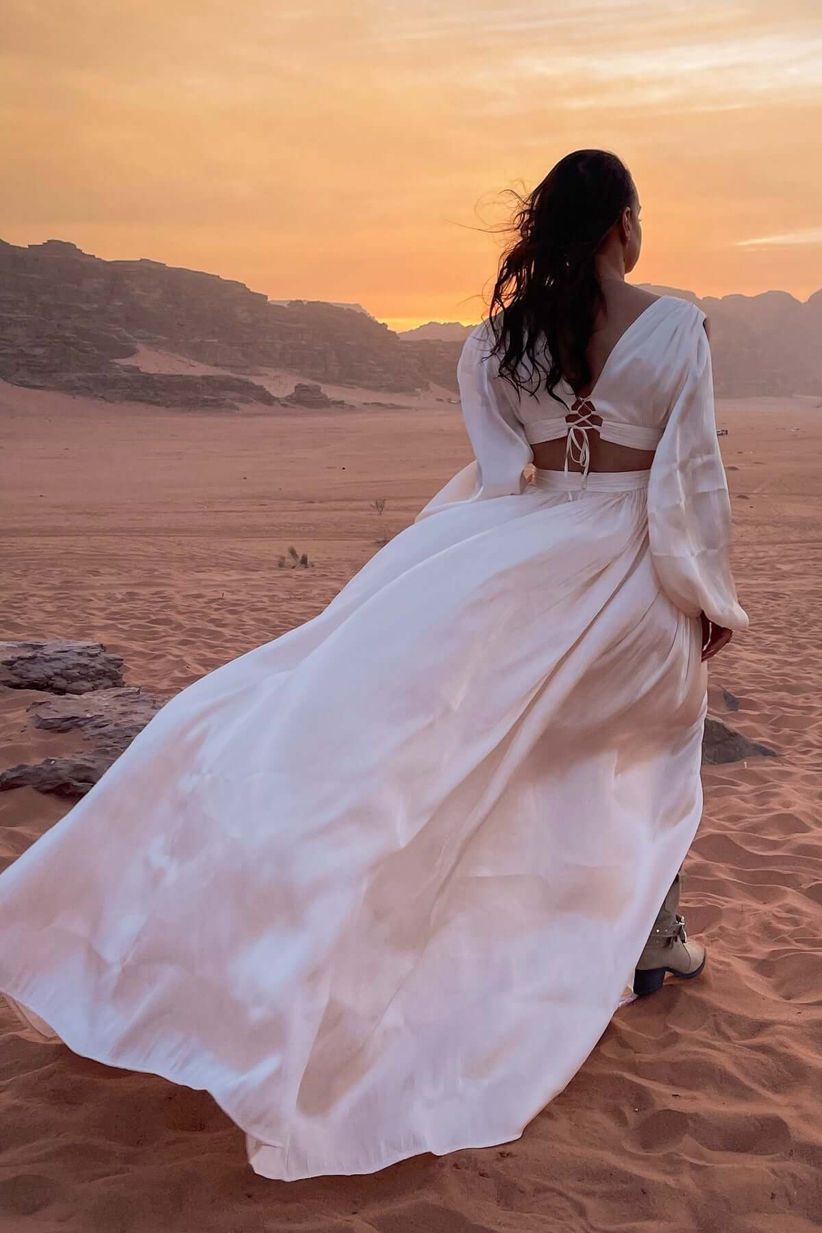 rochie alba ivory lunga