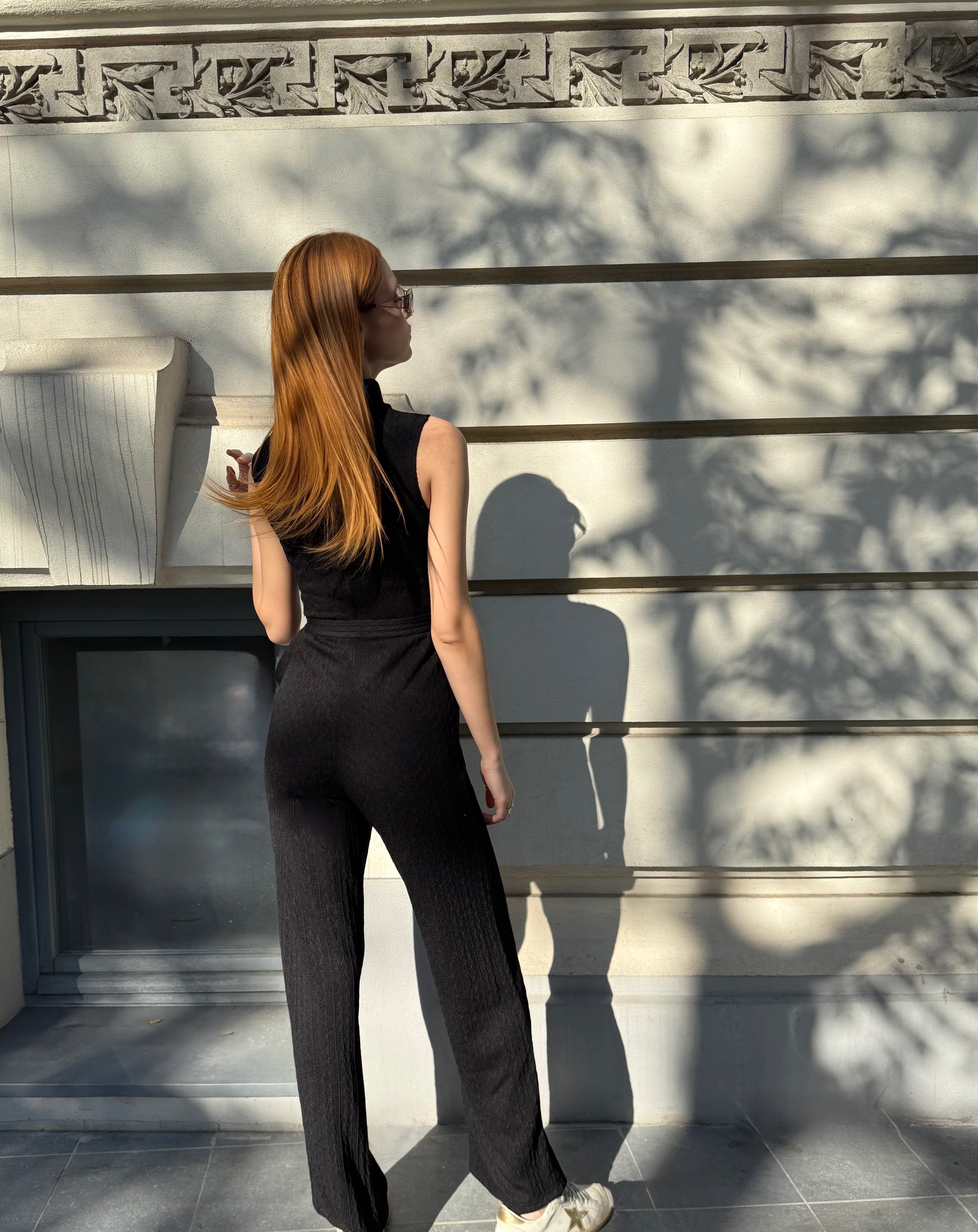 Knitted Jumpsuit, Kirsi, Black