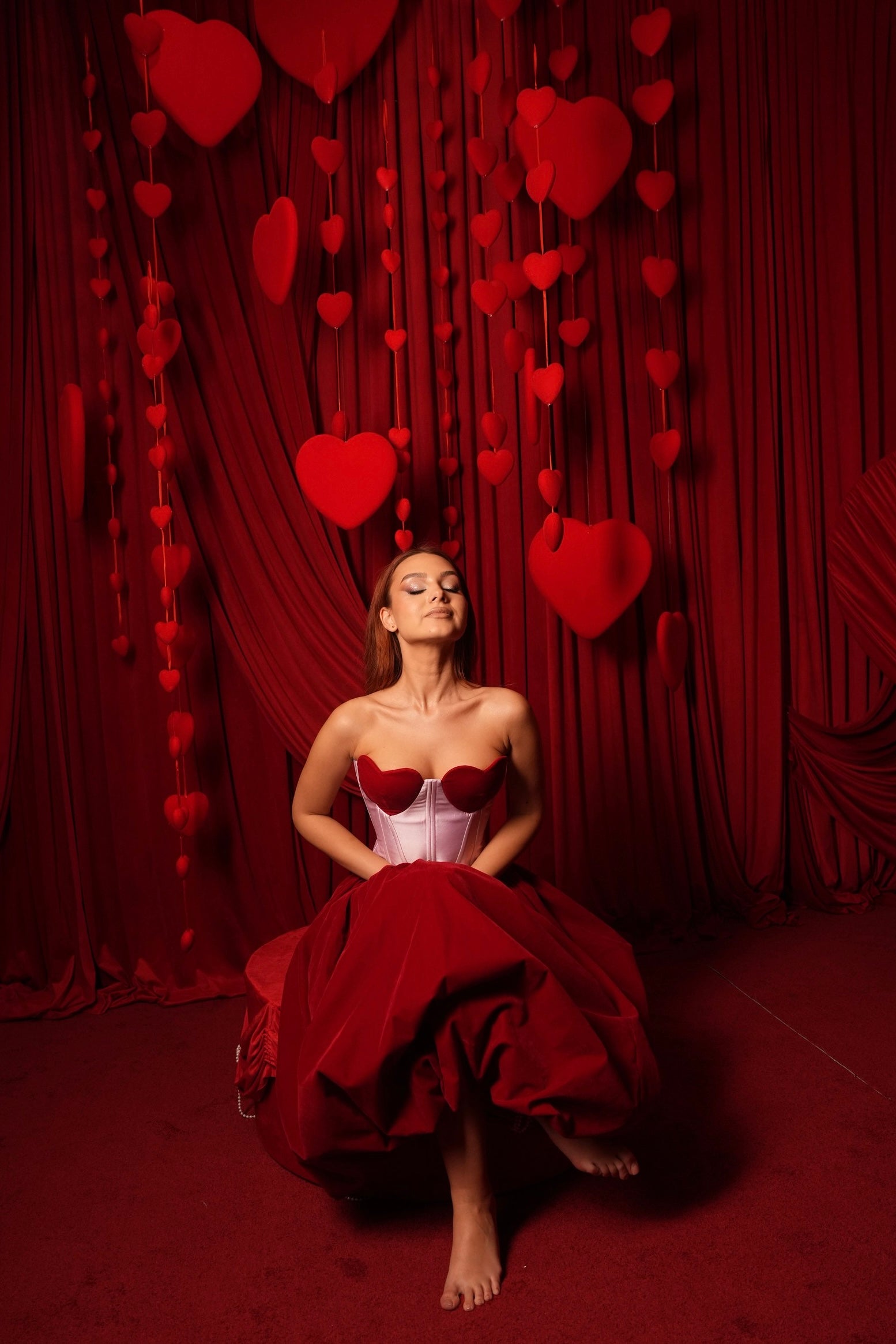 Corset cupe in forma de inima Heartbreaker Corset