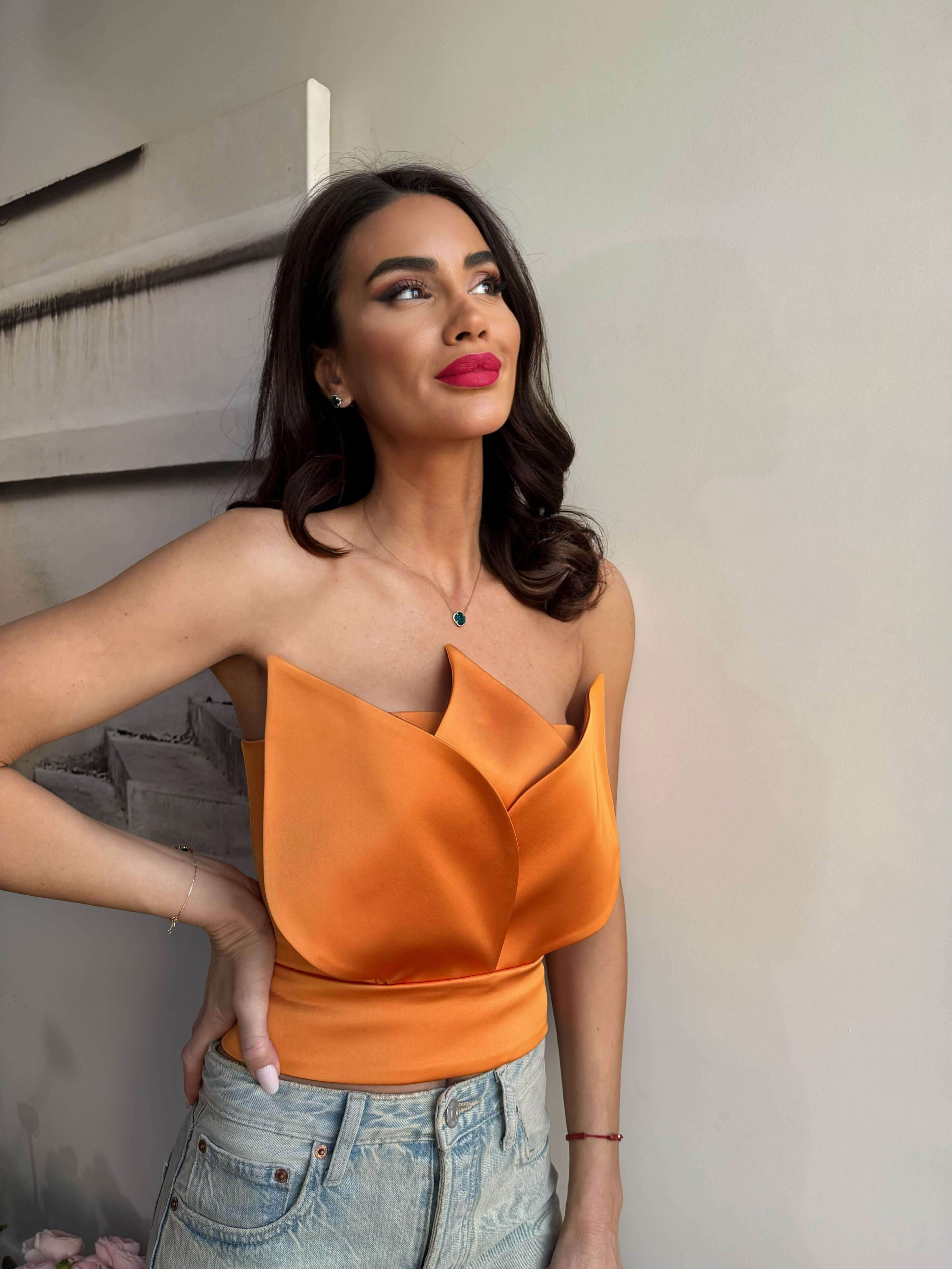 Corset, Lotus, Orange