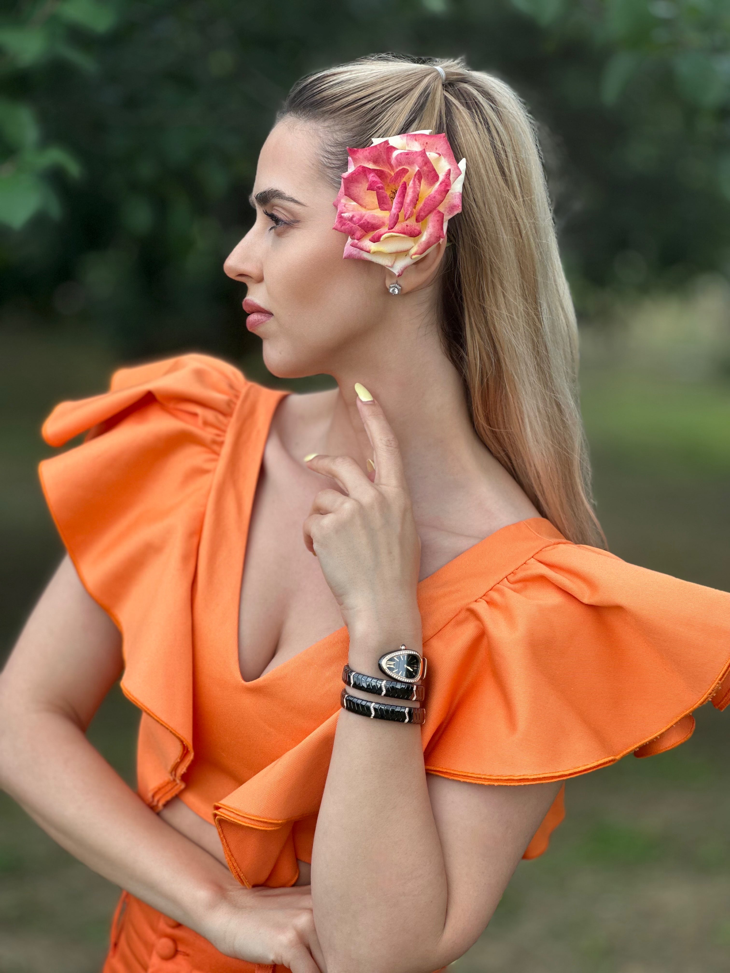 top portocaliu pantaloni portocalii