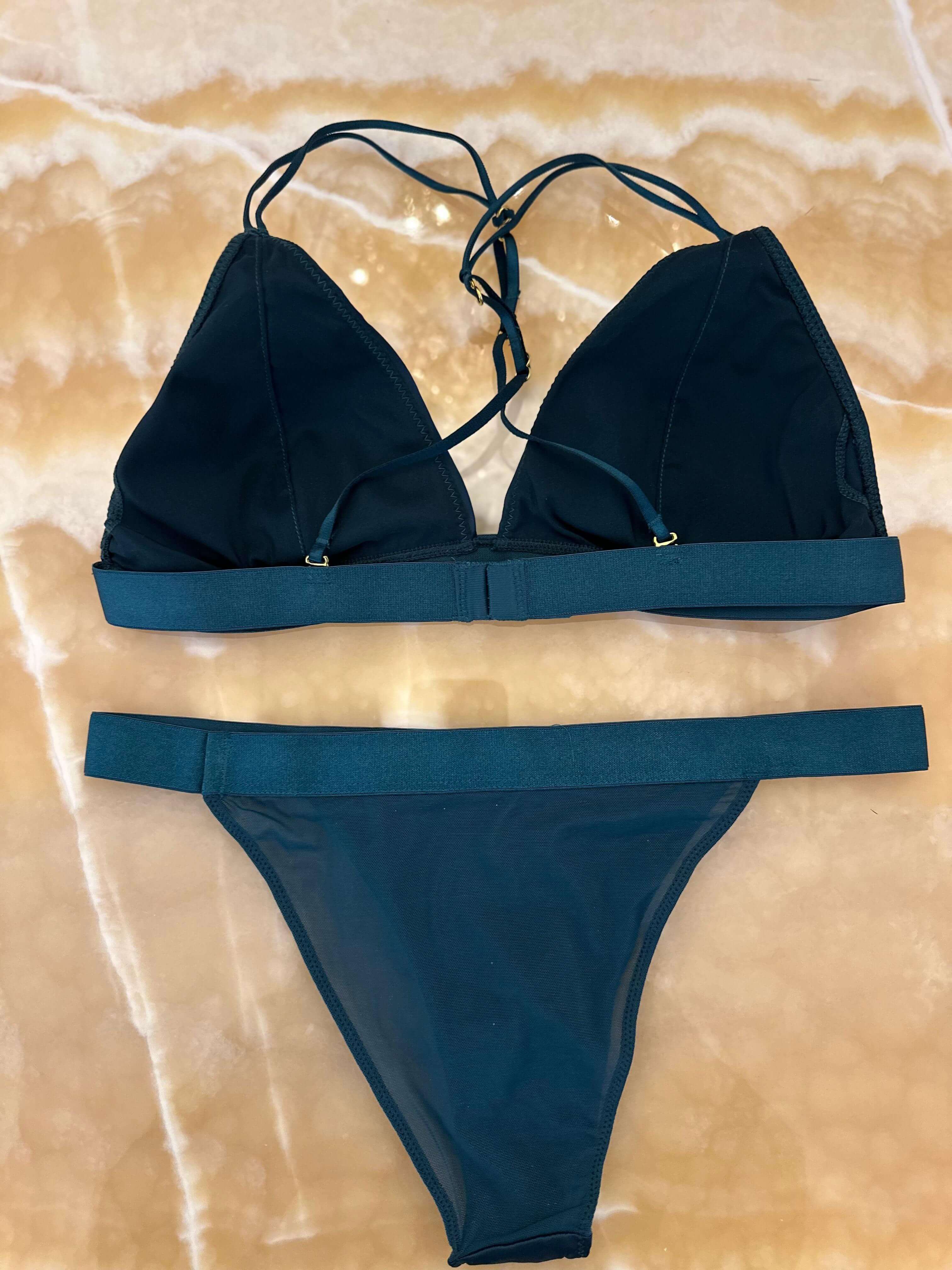 Lingerie Set, Deep Emerald