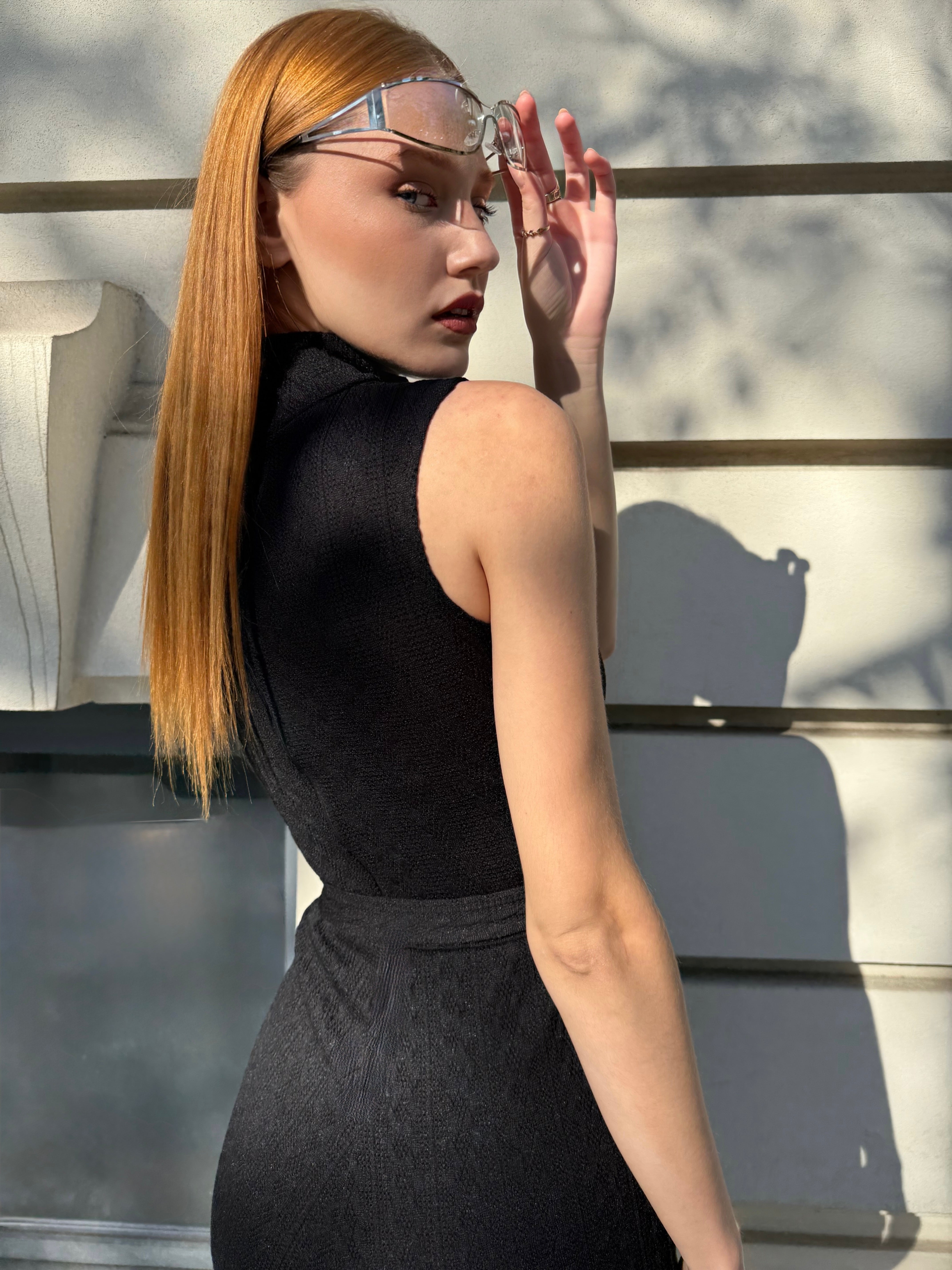 Knitted Jumpsuit, Kirsi, Black