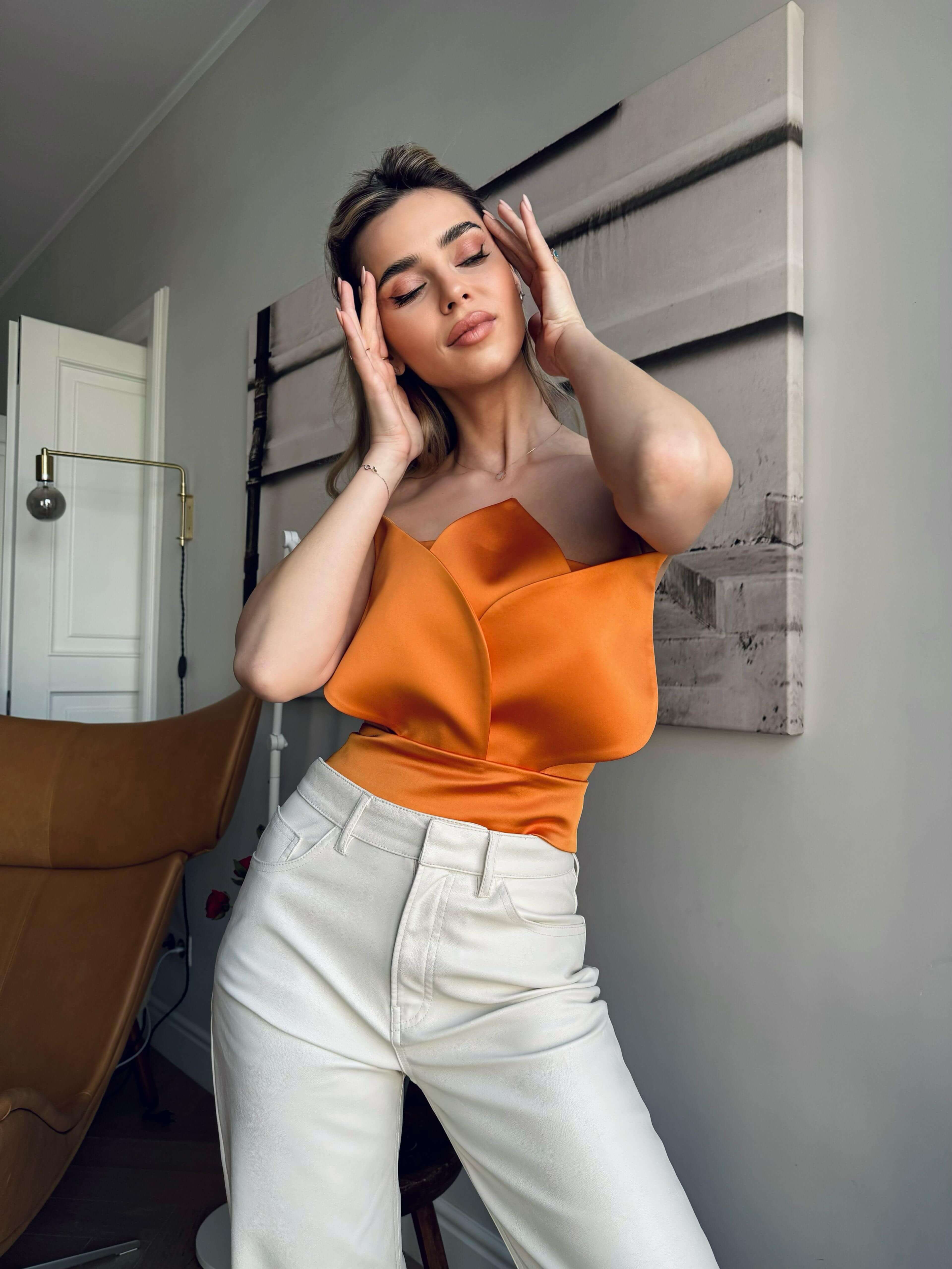 Corset, Lotus, Orange