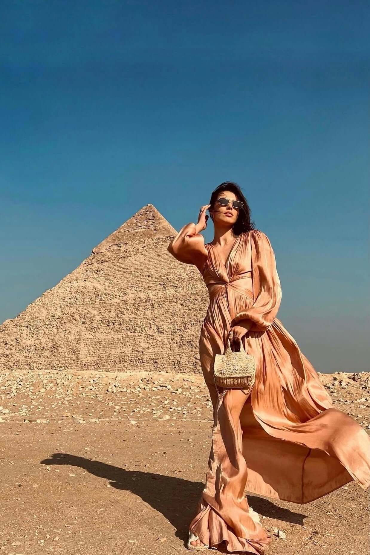 Rochie Maxi cu Decupaj, Terracotta, Asmee