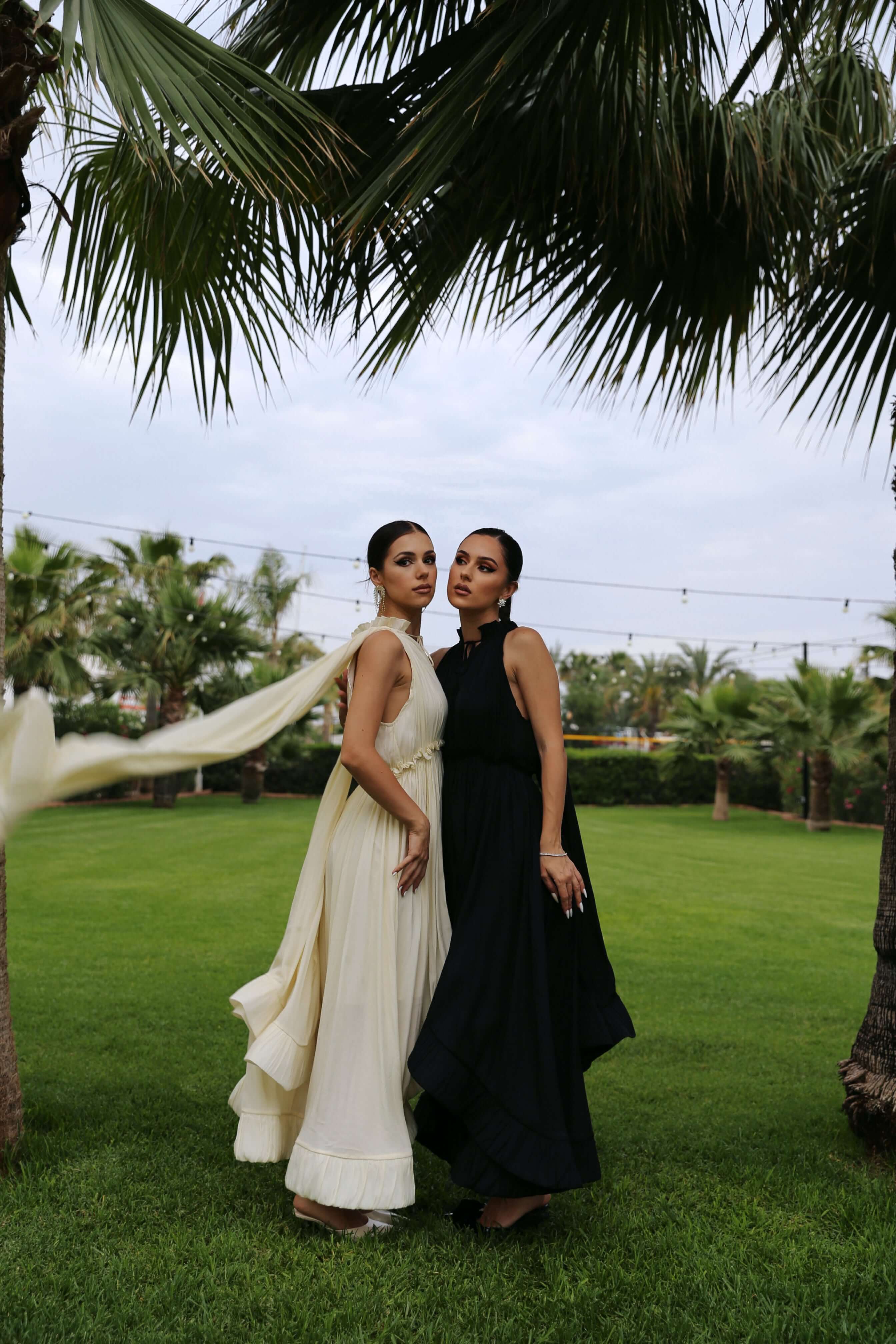 Rochie Midi cu Volane Supradimensionate, Ivory, Sonata