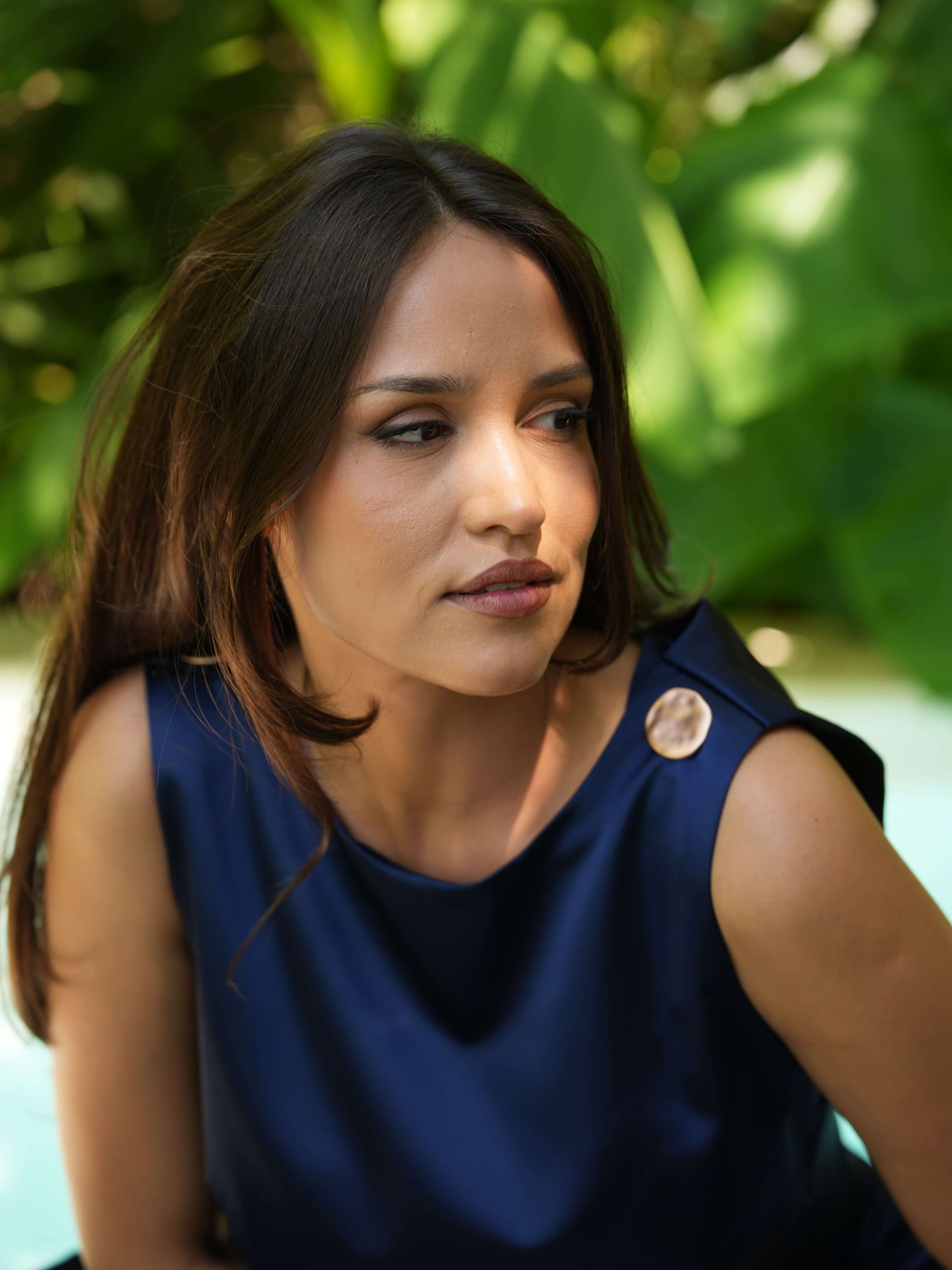 Cropped Top, Lagoon, Blue