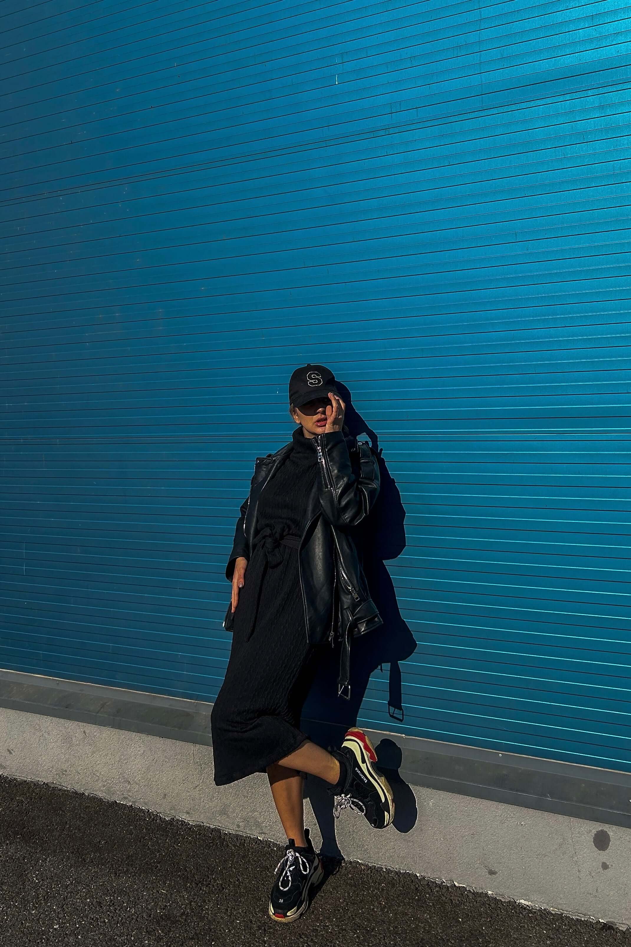 Rochie Midi din Tricot, Neagra, Elvi