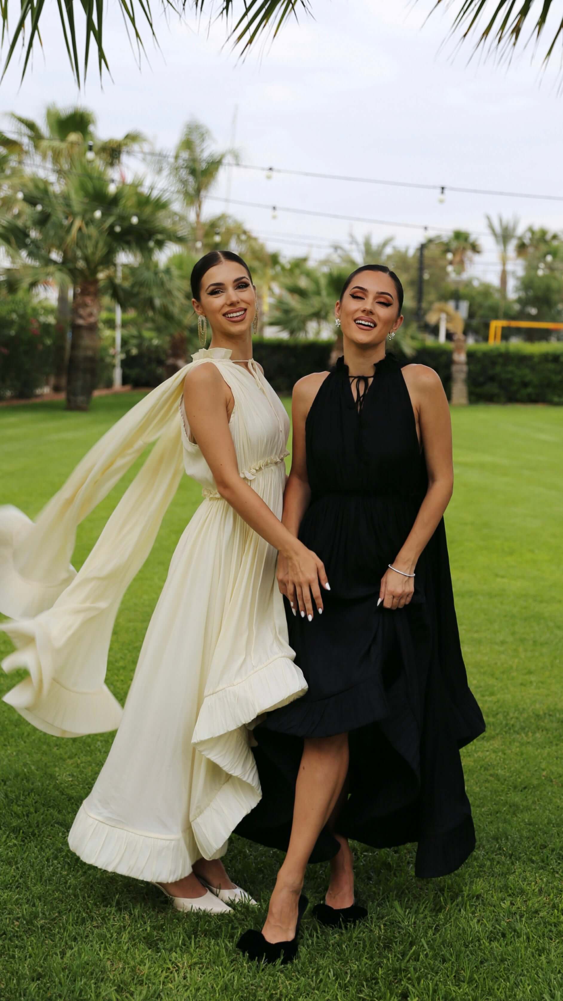 Rochie Midi cu Volane Supradimensionate, Ivory, Sonata