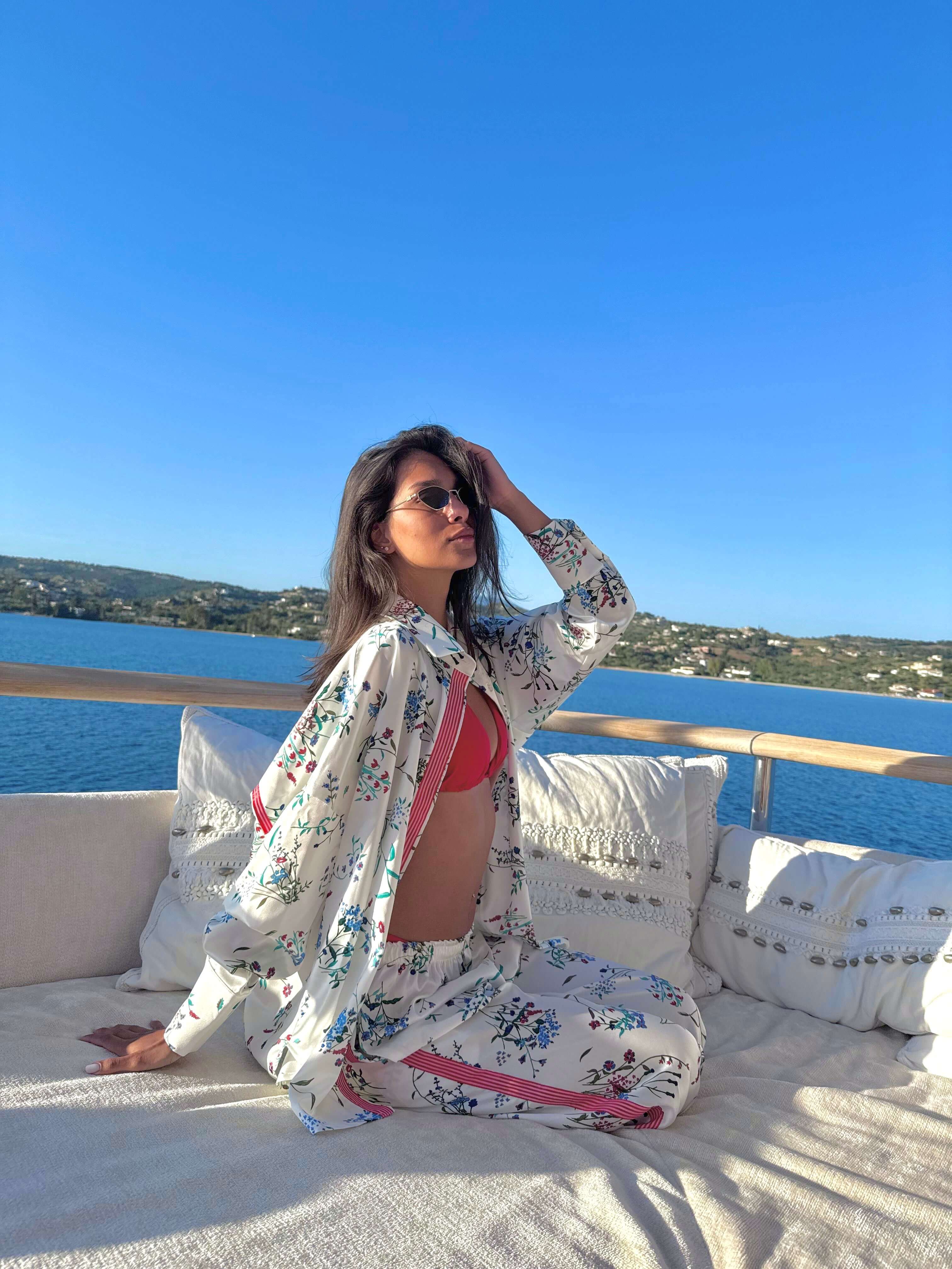 Compleu cu Imprimeu Floral, Sakura Bloom