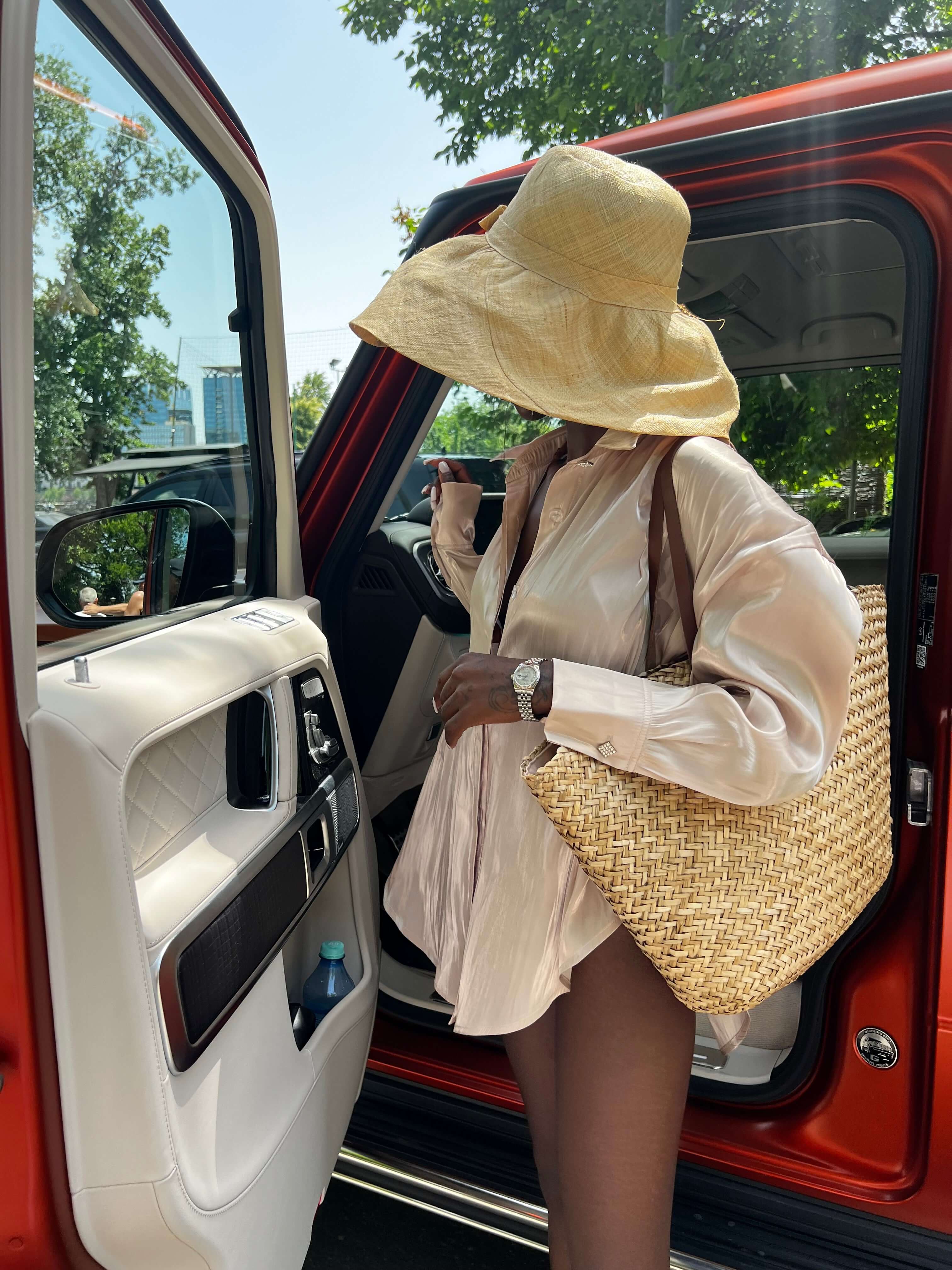 Compleu Elegant din Organza, Sampanie/Bej, Vanilla Mimosa