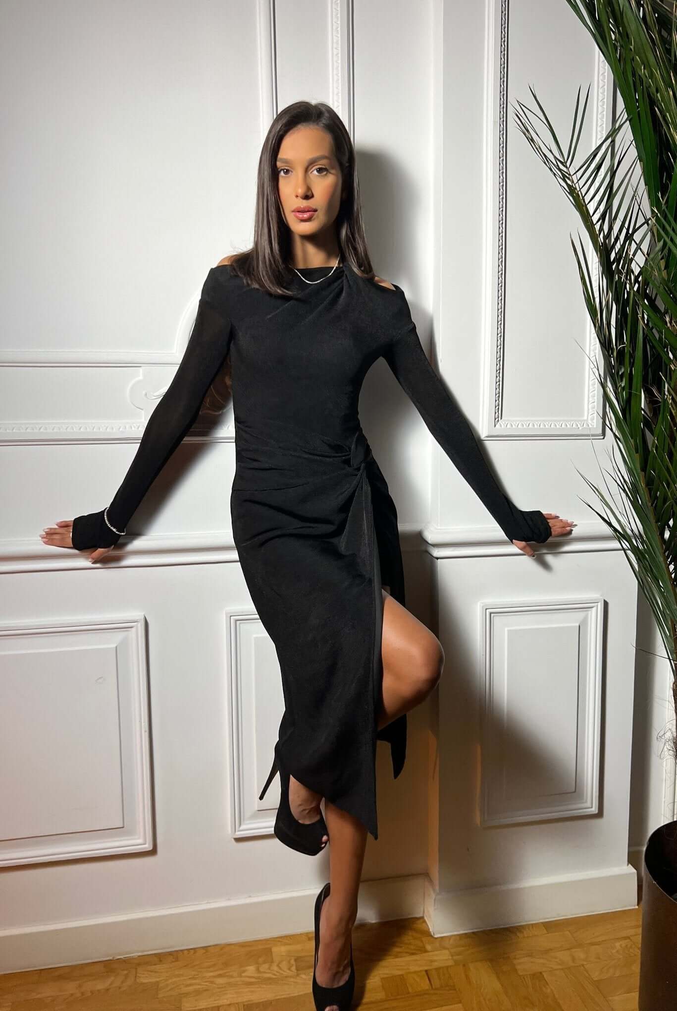 Rochie Midi Mulata, Neagra, Raven