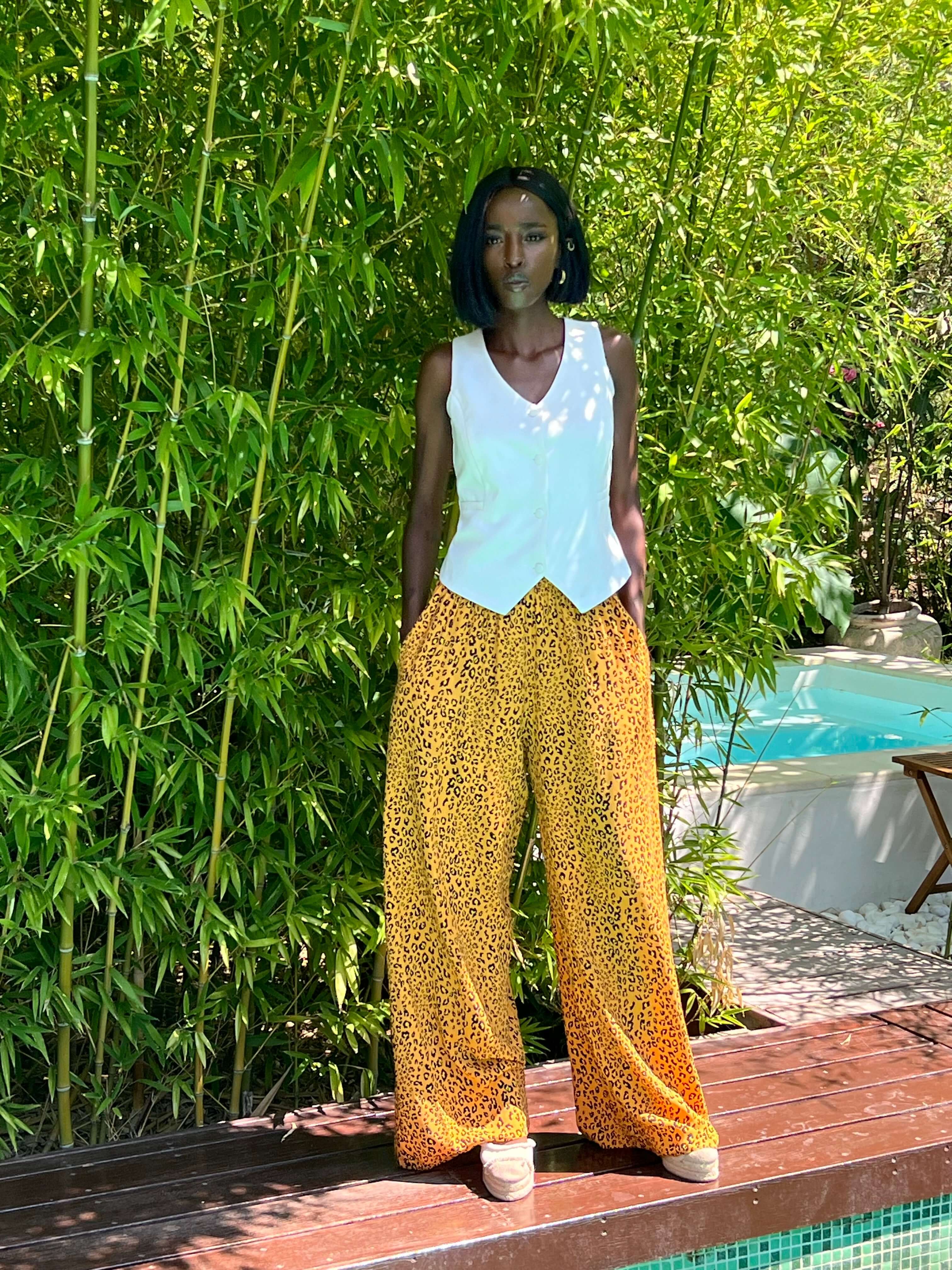 Relaxed Pants, Savanna Vibes, Leopard