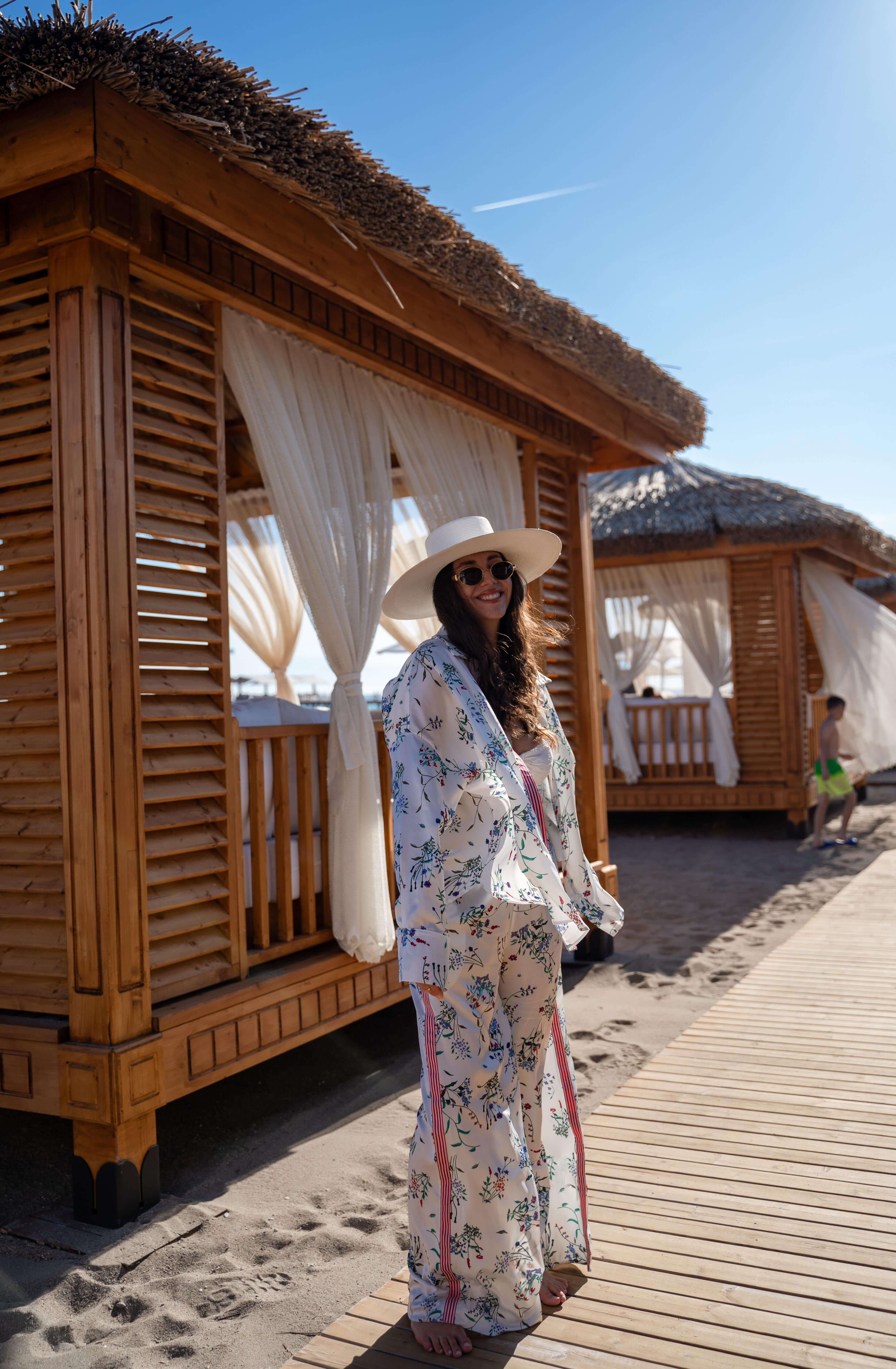 Compleu cu Imprimeu Floral, Sakura Bloom