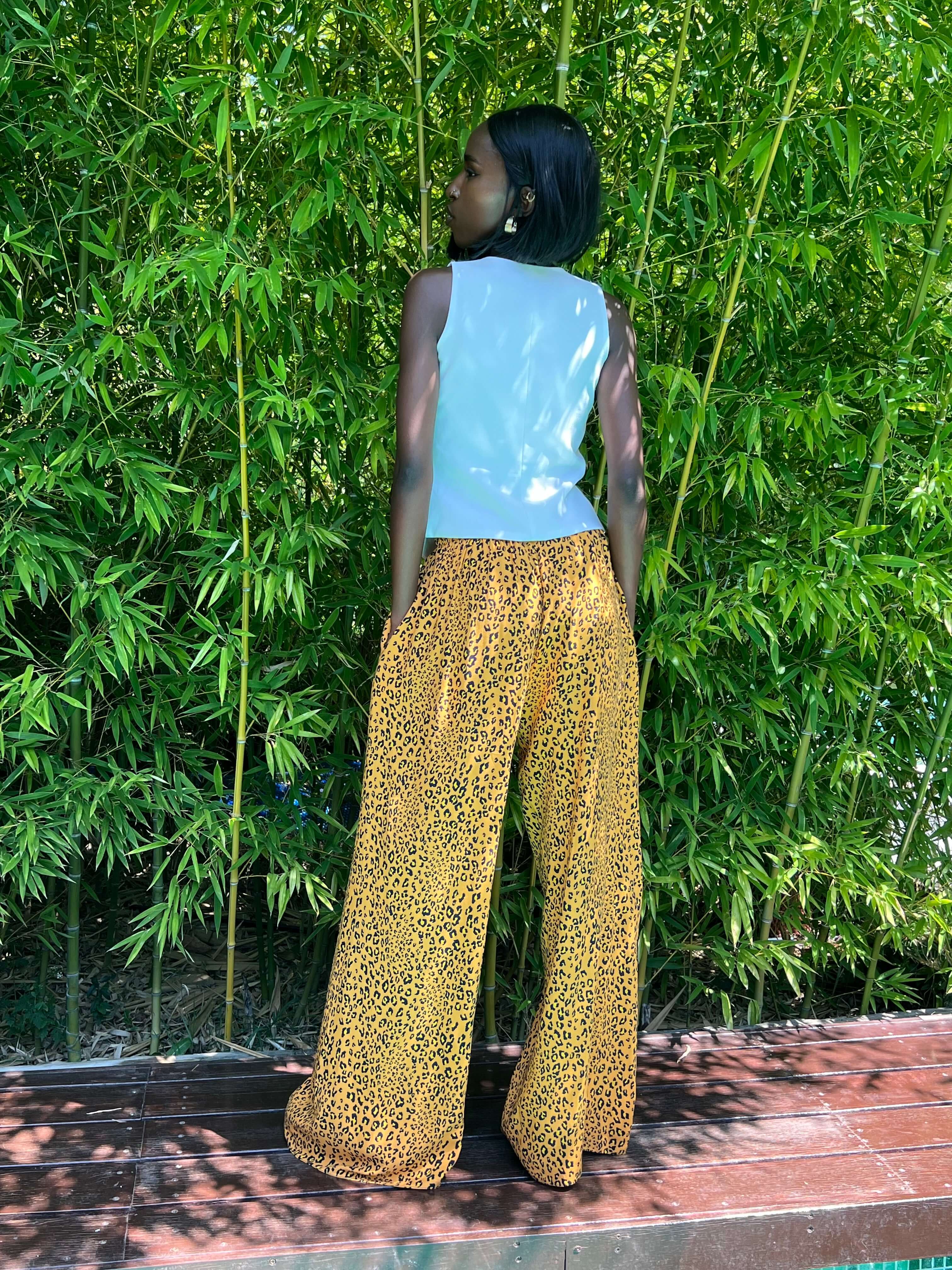 Relaxed Pants, Savanna Vibes, Leopard