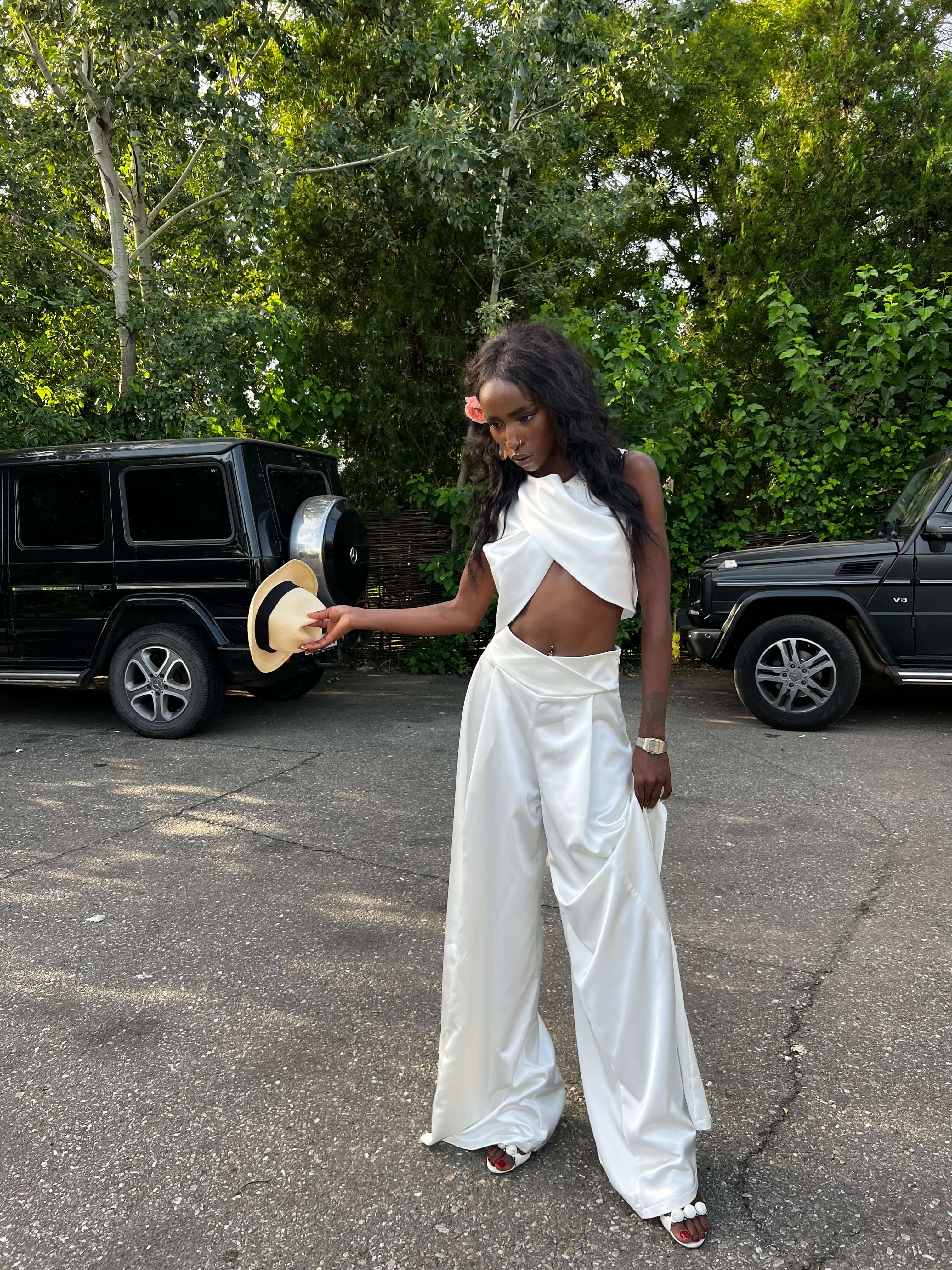 Pantaloni Palazzo, Albi, Pearl Daiquiri