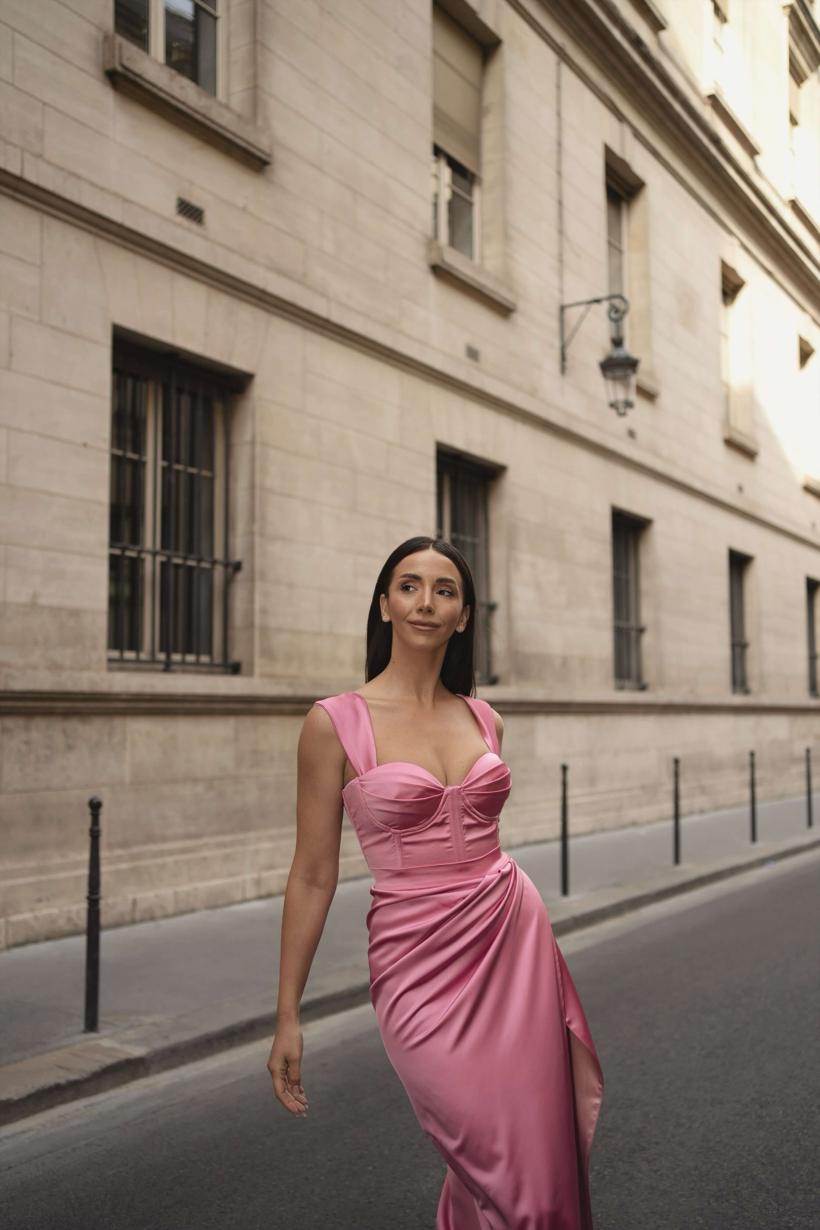 Corset Satinat Roz, Vesper