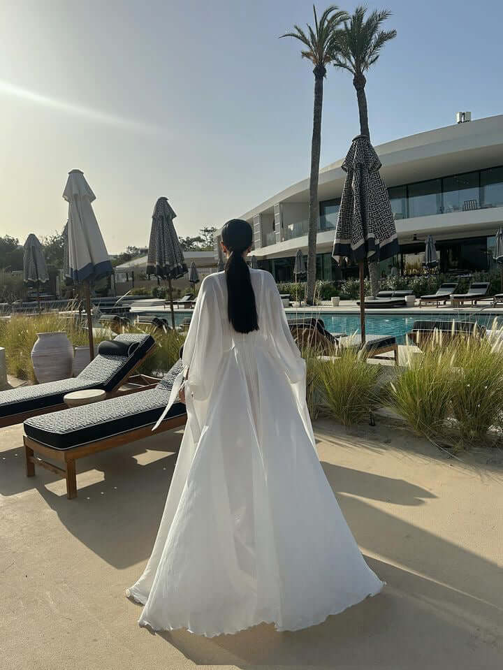 Kimono and Skirt Set, Pina Colada, White