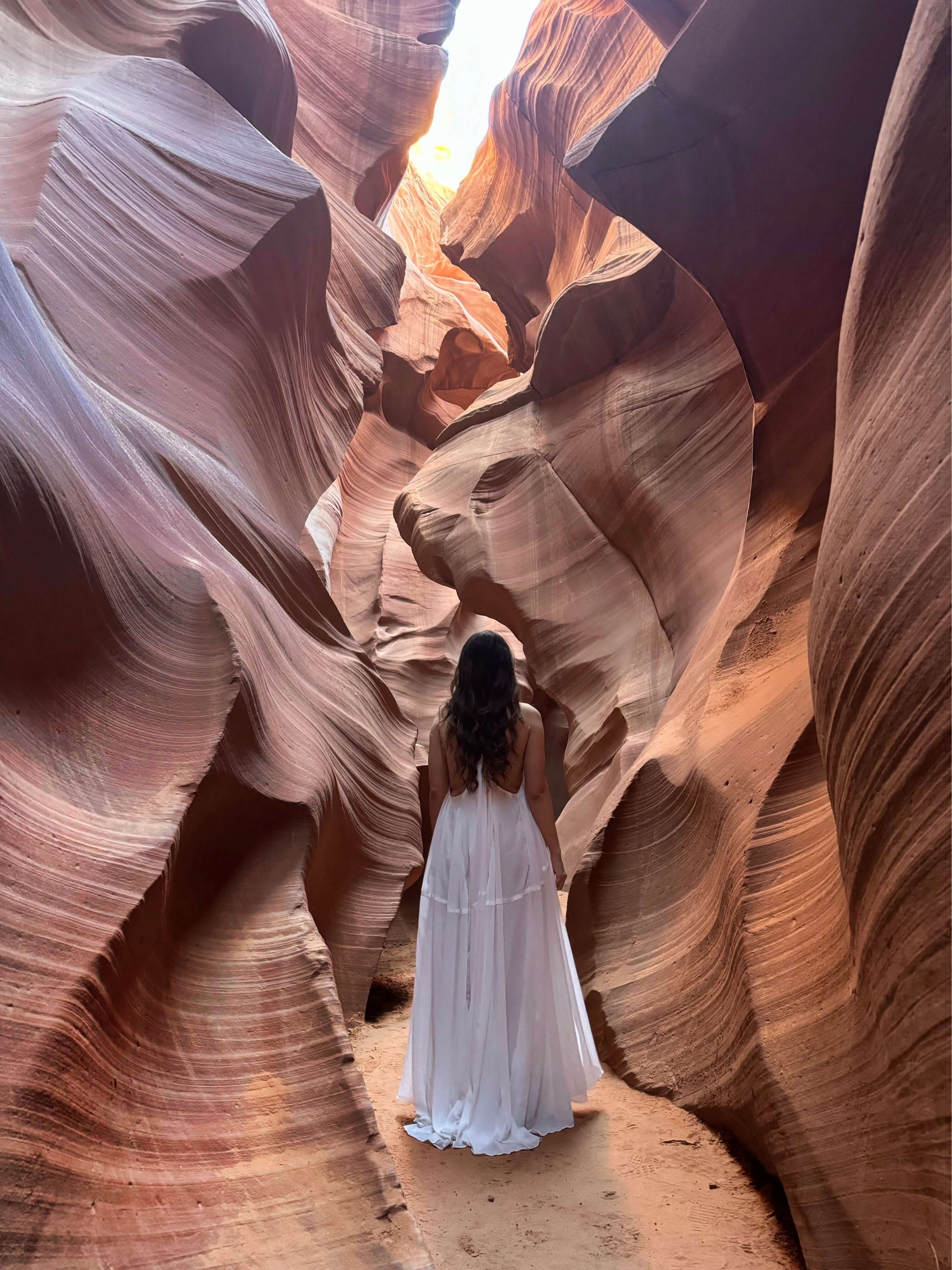 Flowy Maxi Dress with Lace, Love Vision, White