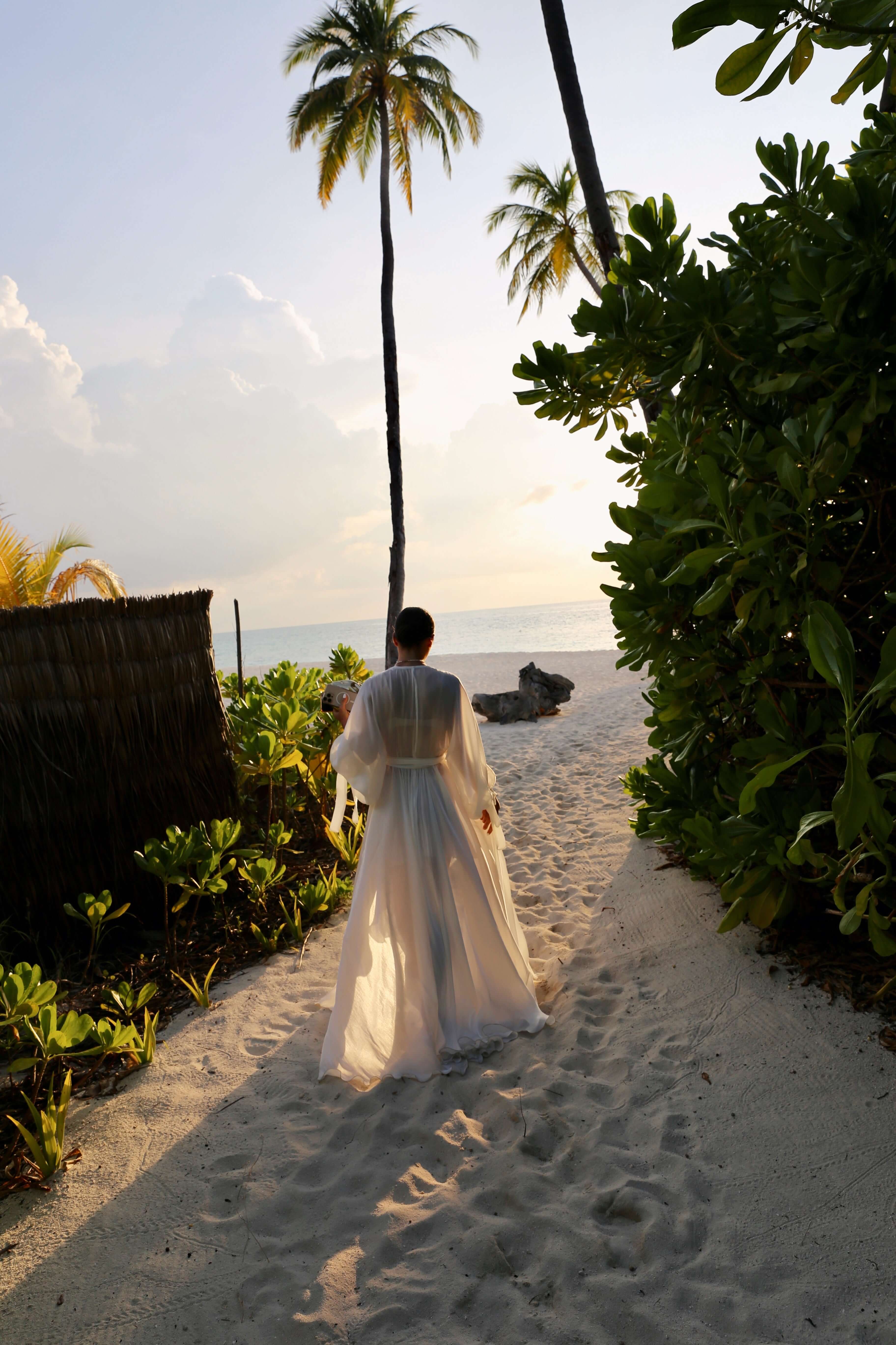 Kimono and Skirt Set, Pina Colada, White