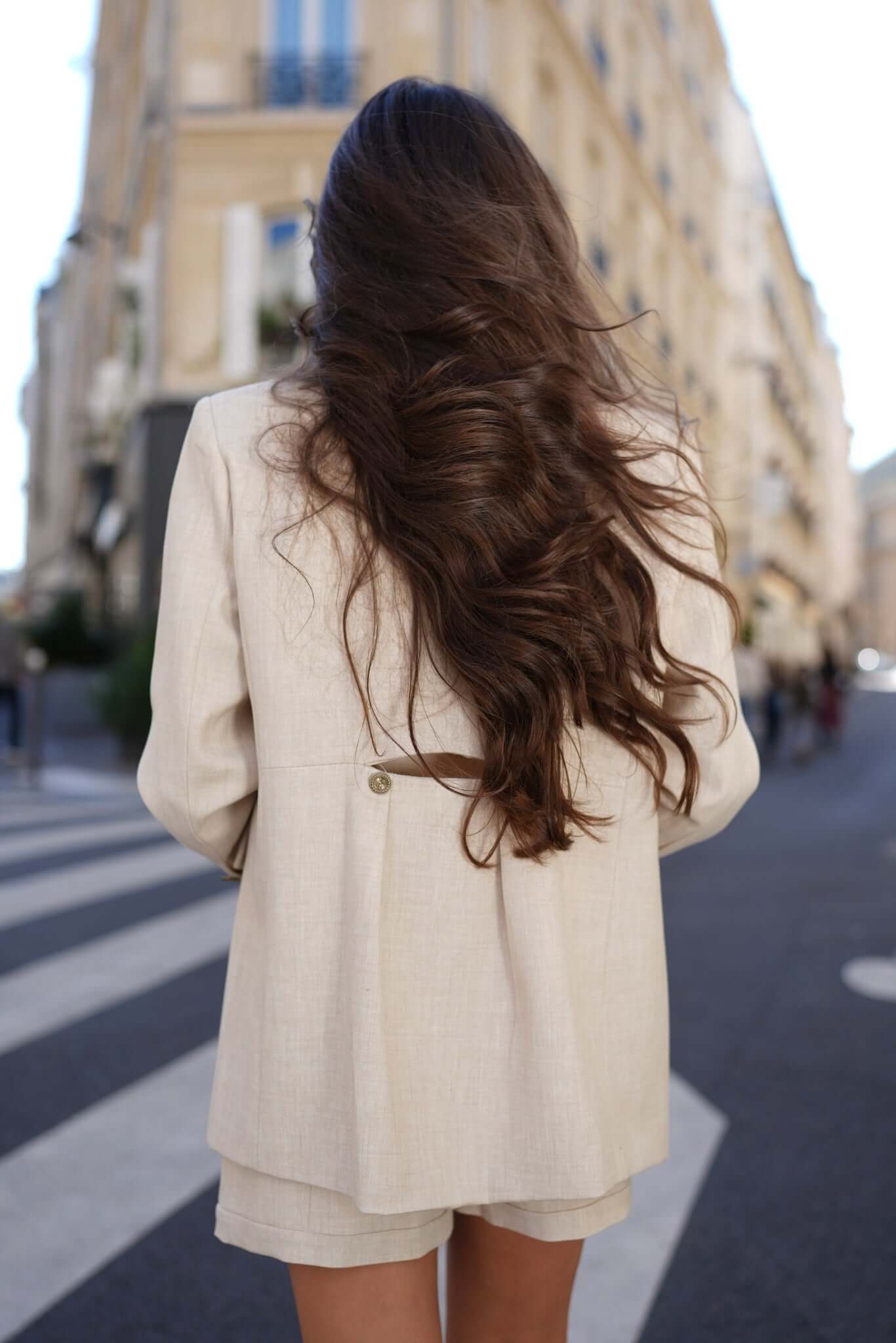 costum bej pantaloni scurti costum vesta sacou bej crem