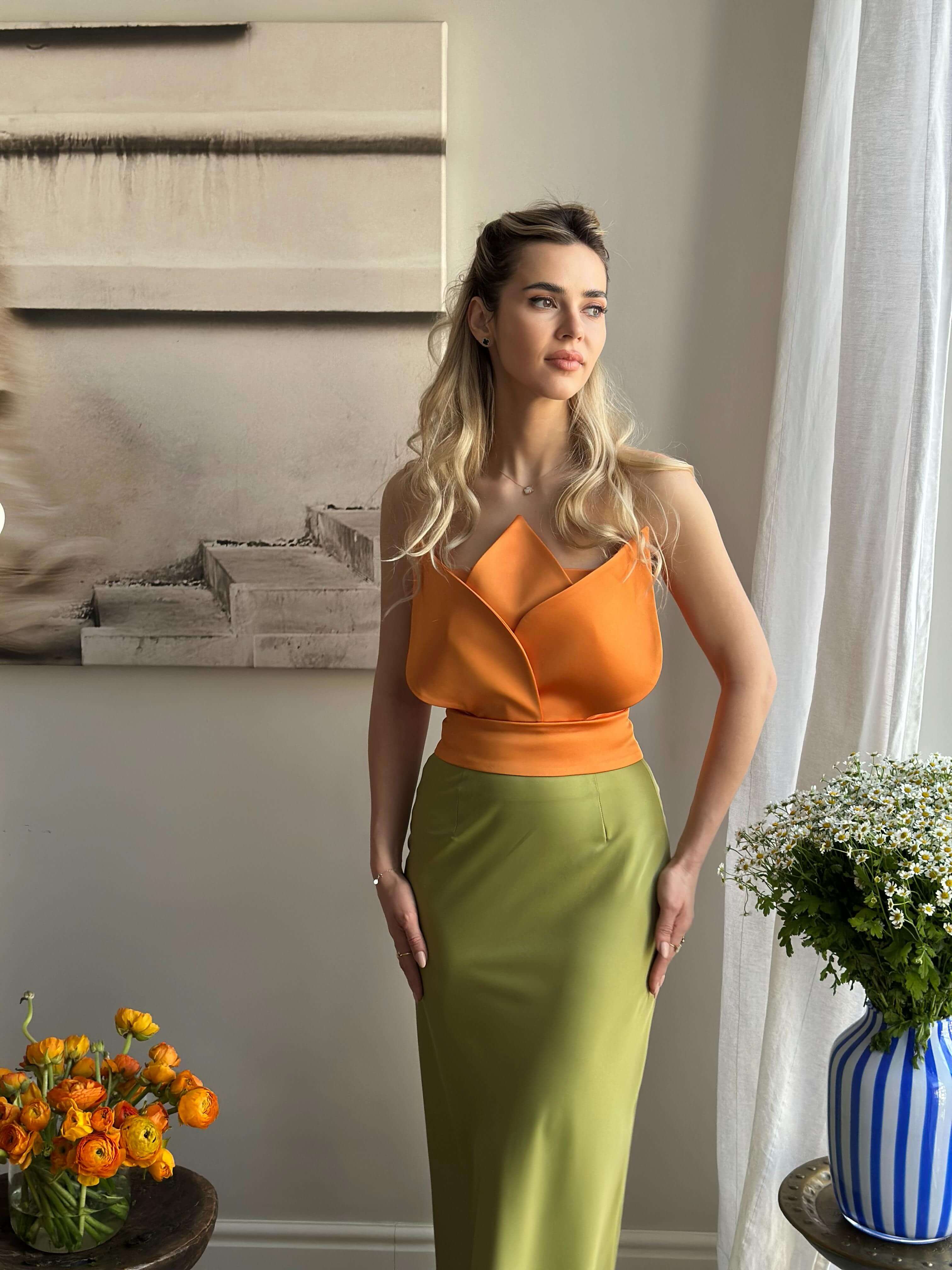 Corset, Lotus, Orange