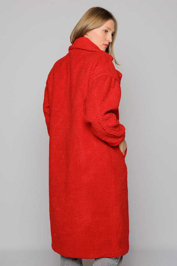 Teddy Coat (red)