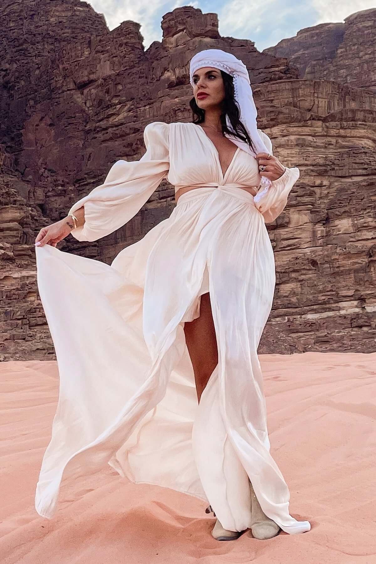 rochie alba ivory lunga